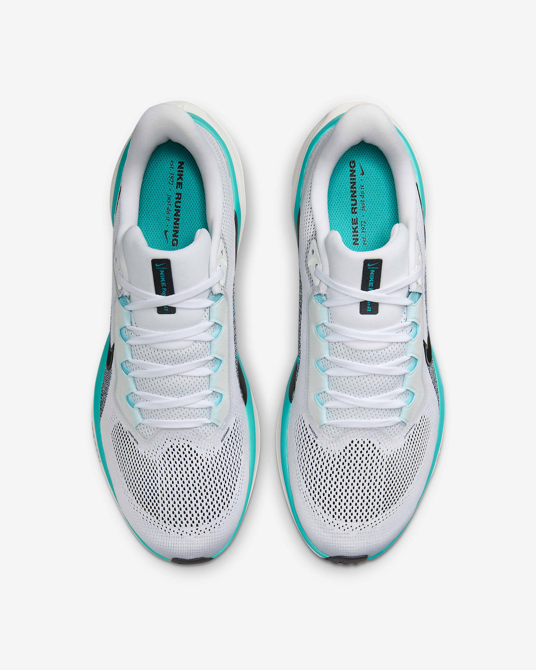 Nike Pegasus 41 Men's Road Running Shoes - White/Dusty Cactus/Glacier Blue/Black