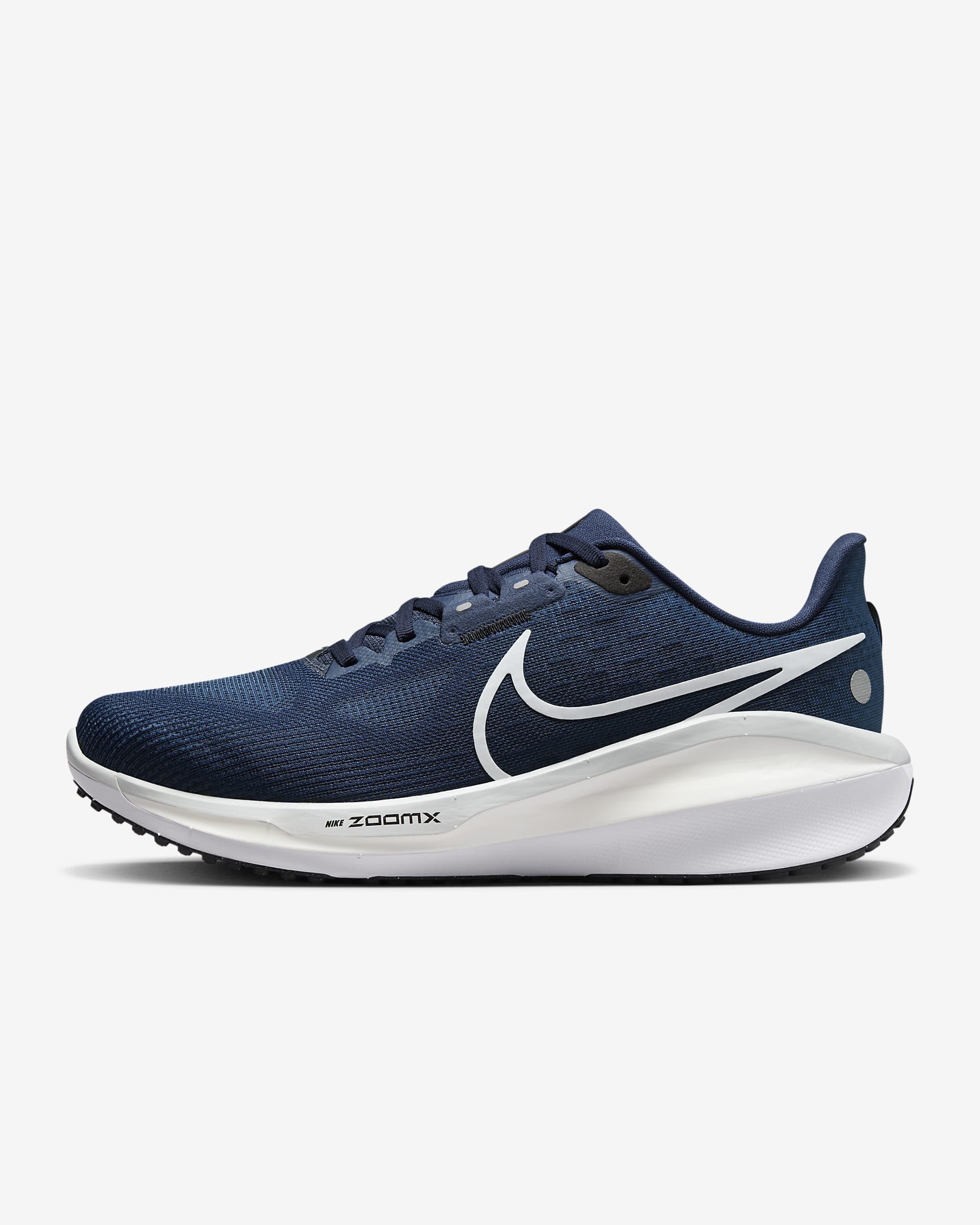 Tenis de correr en pavimento para hombre Nike Vomero 17 - Azul marino medianoche/Negro/Azul carrera/Platino puro