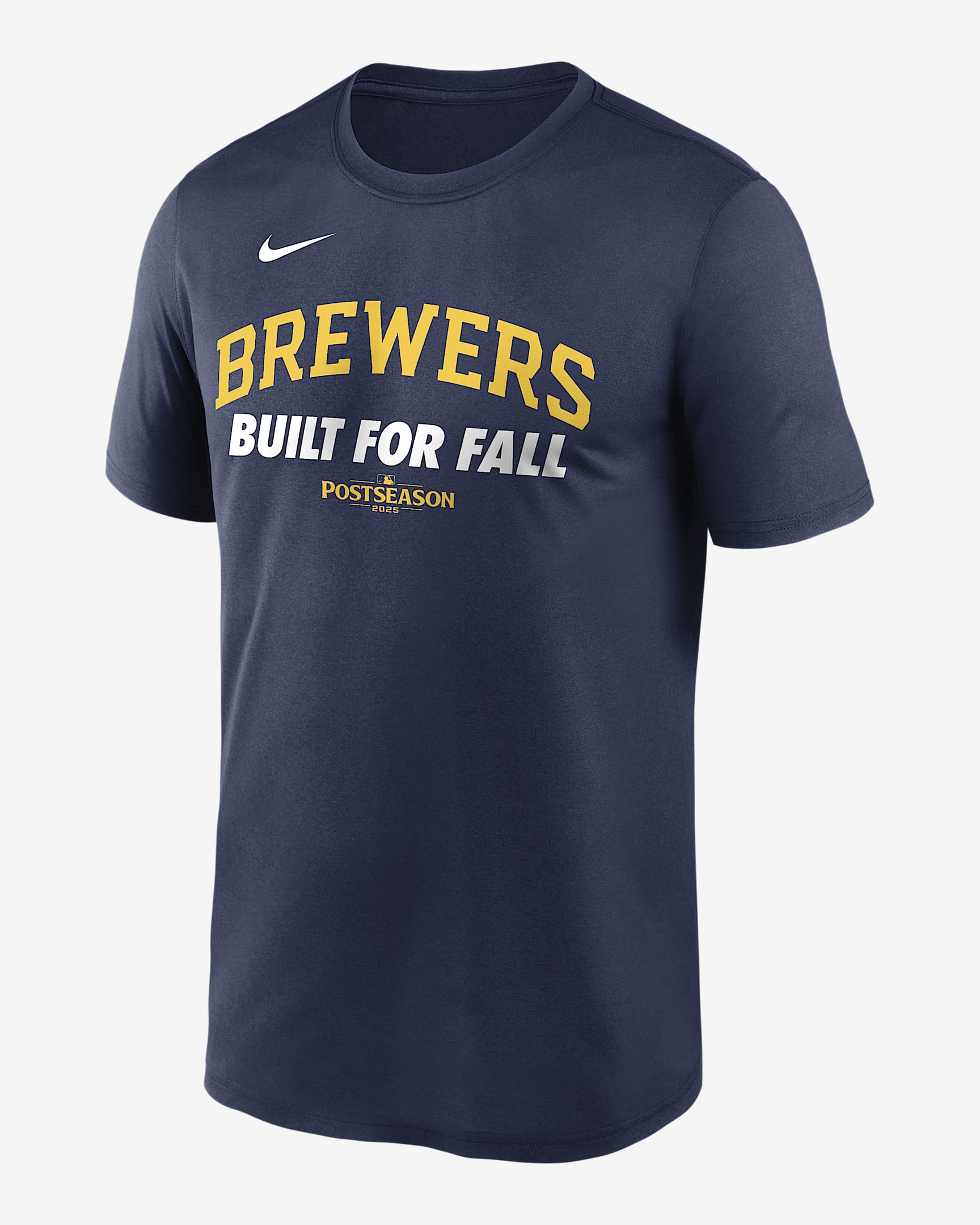 Milwaukee Brewers 2025 Postseason Authentic Collection Legend Men's Nike Dri-FIT MLB T-Shirt - Navy