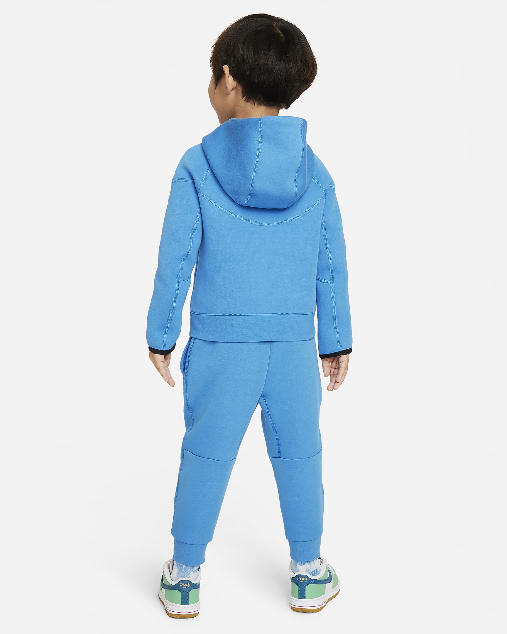 Nike Sportswear Tech Fleece Full-Zip Set Toddler 2-Piece Hoodie Set - Light Photo Blue