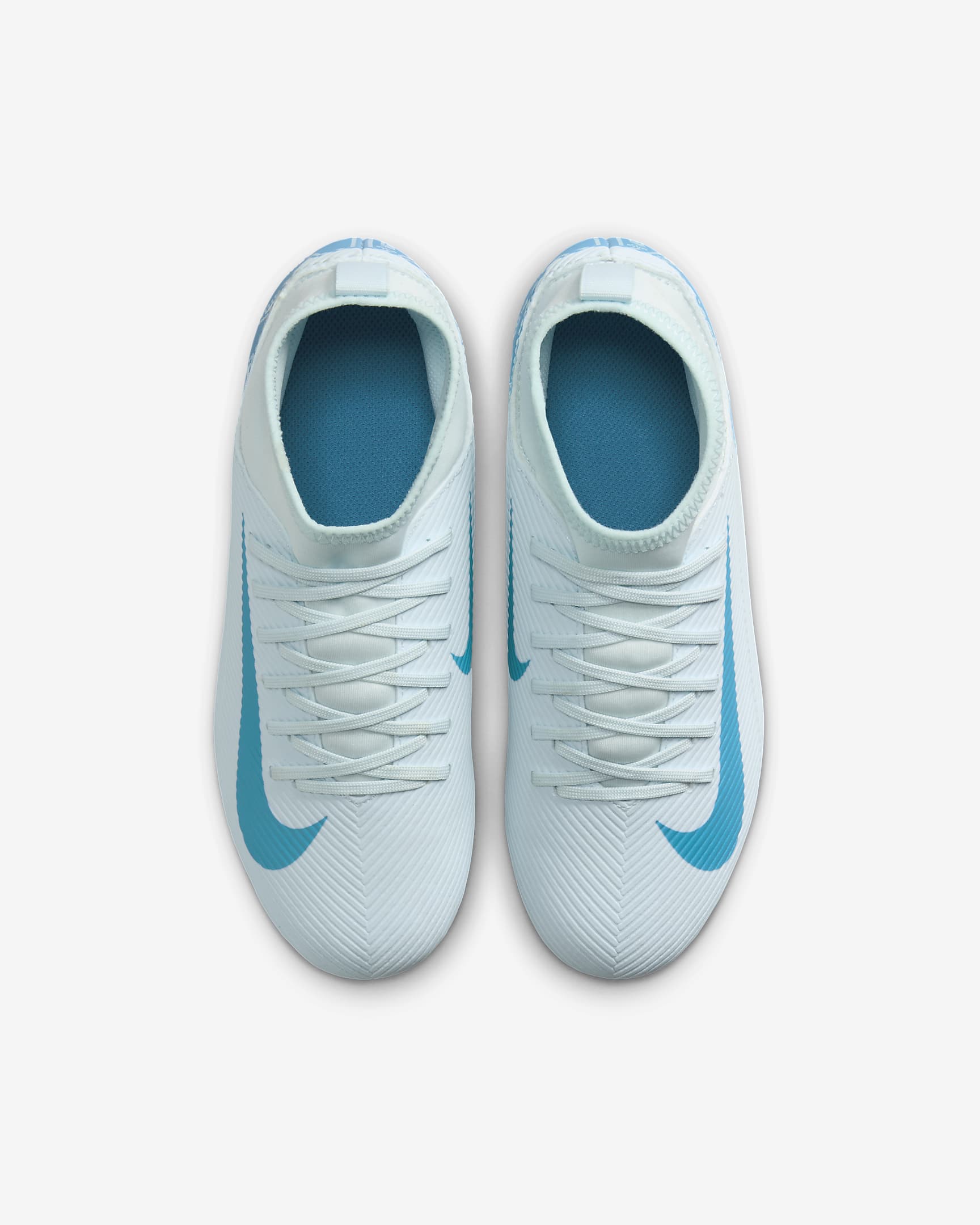 Nike Jr. Mercurial Superfly 10 Club 小/大童 MG 高筒足球釘鞋 - Glacier Blue/Blue Orbit