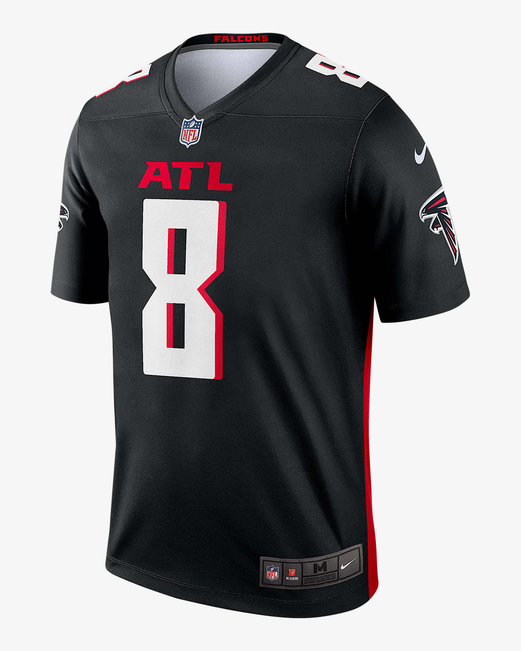 Jersey Nike Dri-FIT de la NFL Legend para hombre Kyle Pitts Sr. Atlanta Falcons - Negro