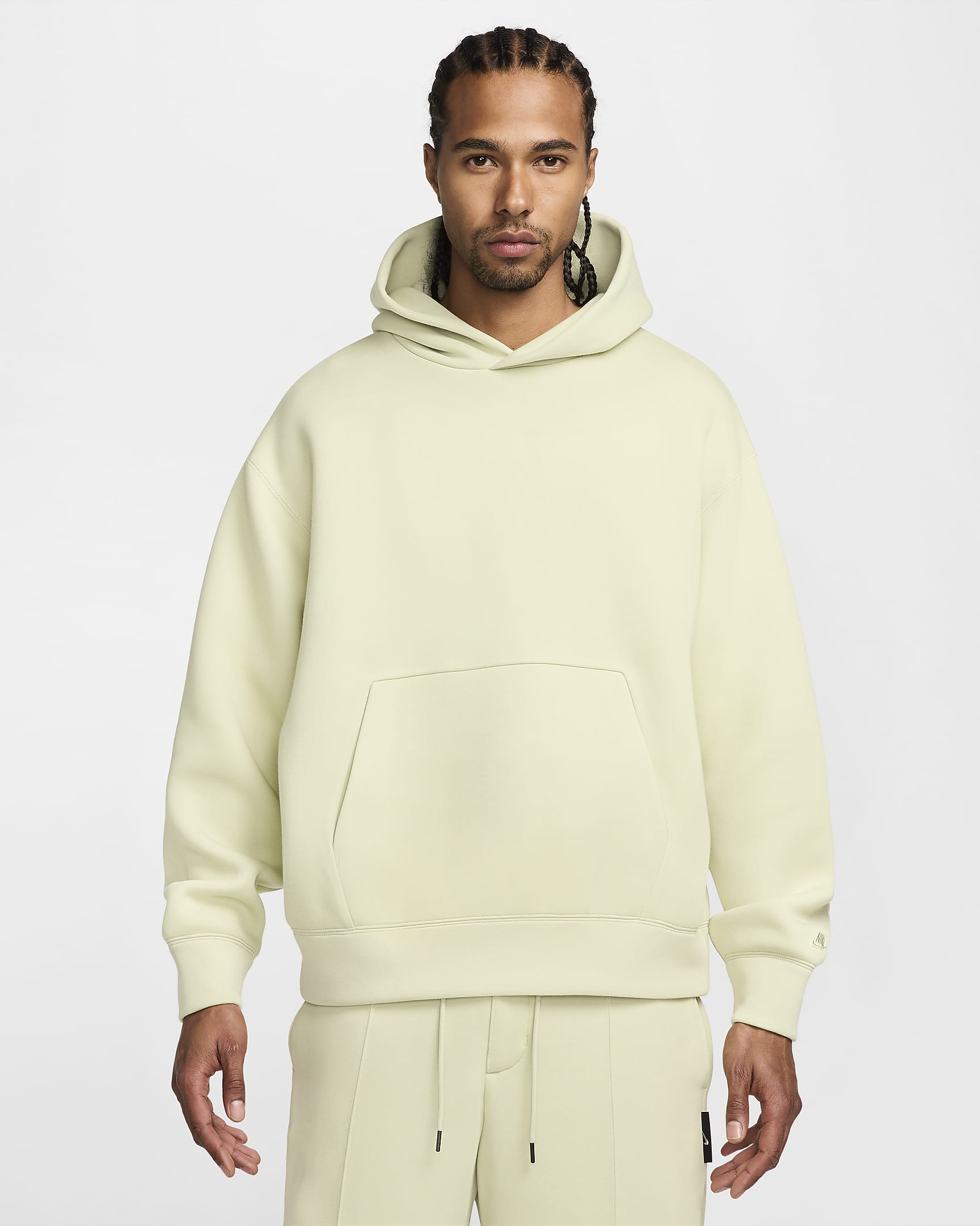 Nike Tech Reimagined Men's Fleece Hoodie - Olive Aura/Olive Aura