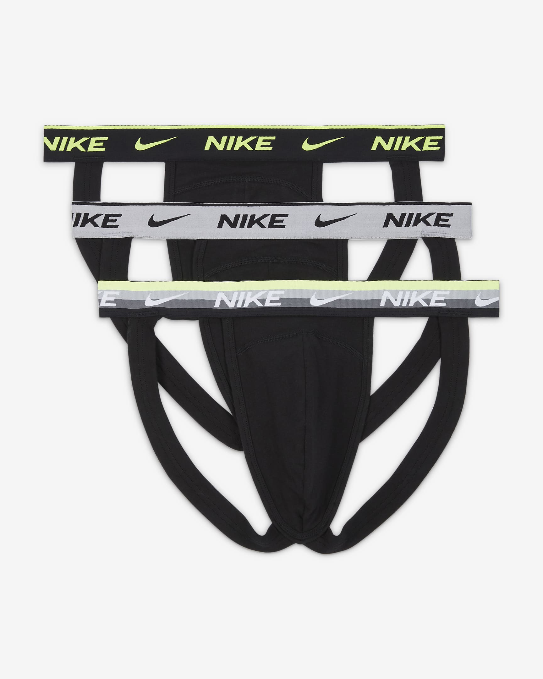 Nike Dri-FIT Essential Cotton Stretch Men's Jock Strap (3-Pack). Nike.com