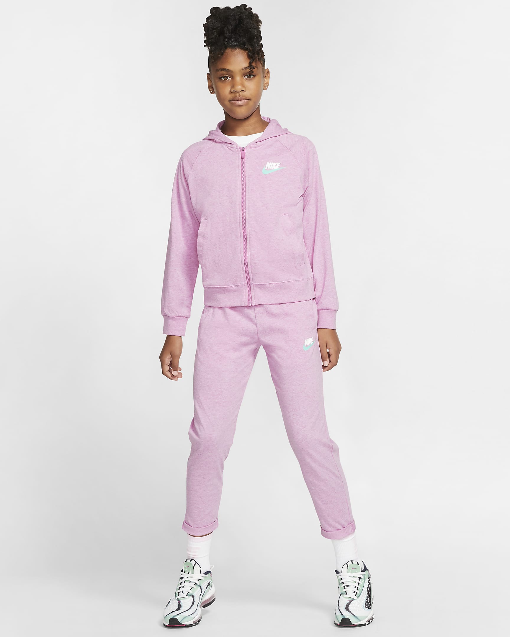 Nike Sportswear Big Kids’ (Girls’) Full-Zip Hoodie. Nike.com