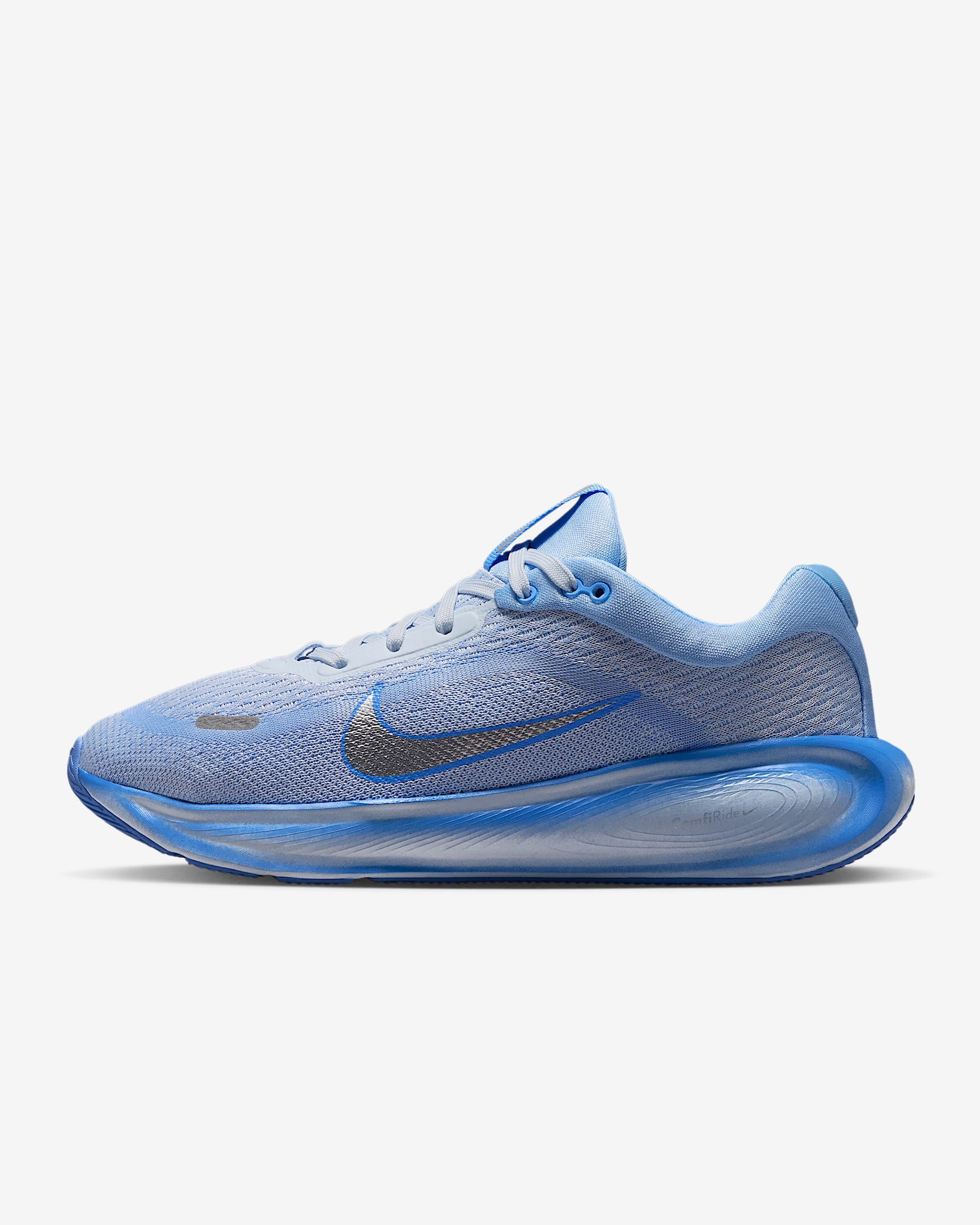Nike Stellar Ride Older Kids' Running Shoes - Aluminium/Football Grey/Royal Pulse/Metallic Silver
