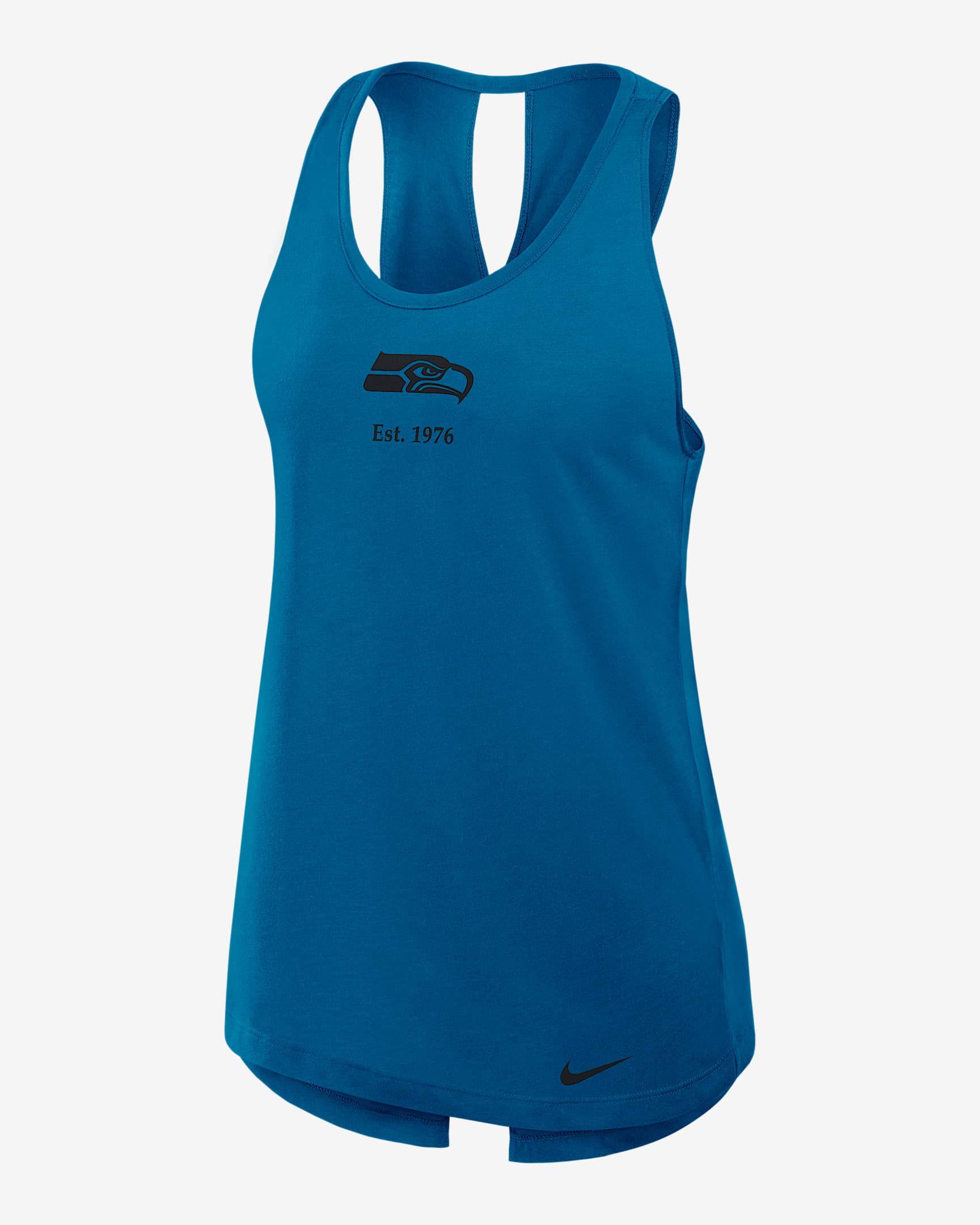 Seattle Seahawks Established Women's Nike Dri-FIT NFL Tank Top - College Navy