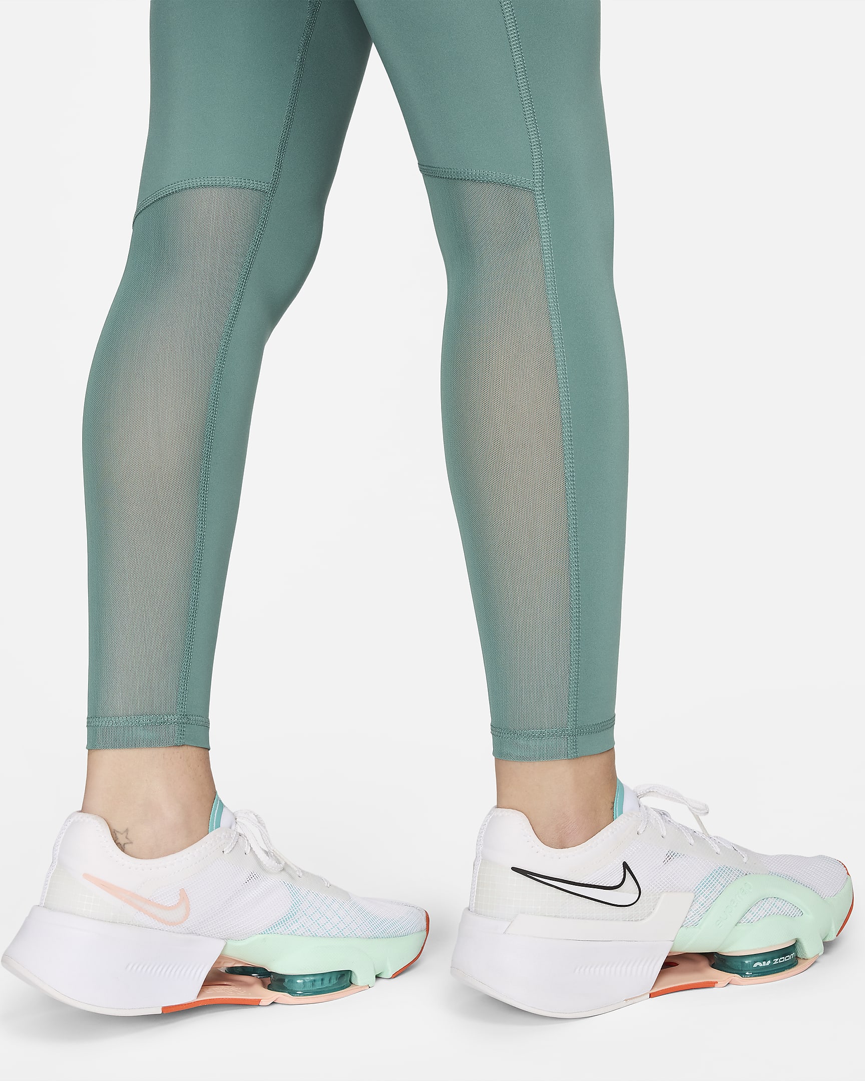 Nike Pro Women's Mid-Rise Mesh-Panelled Leggings. Nike UK