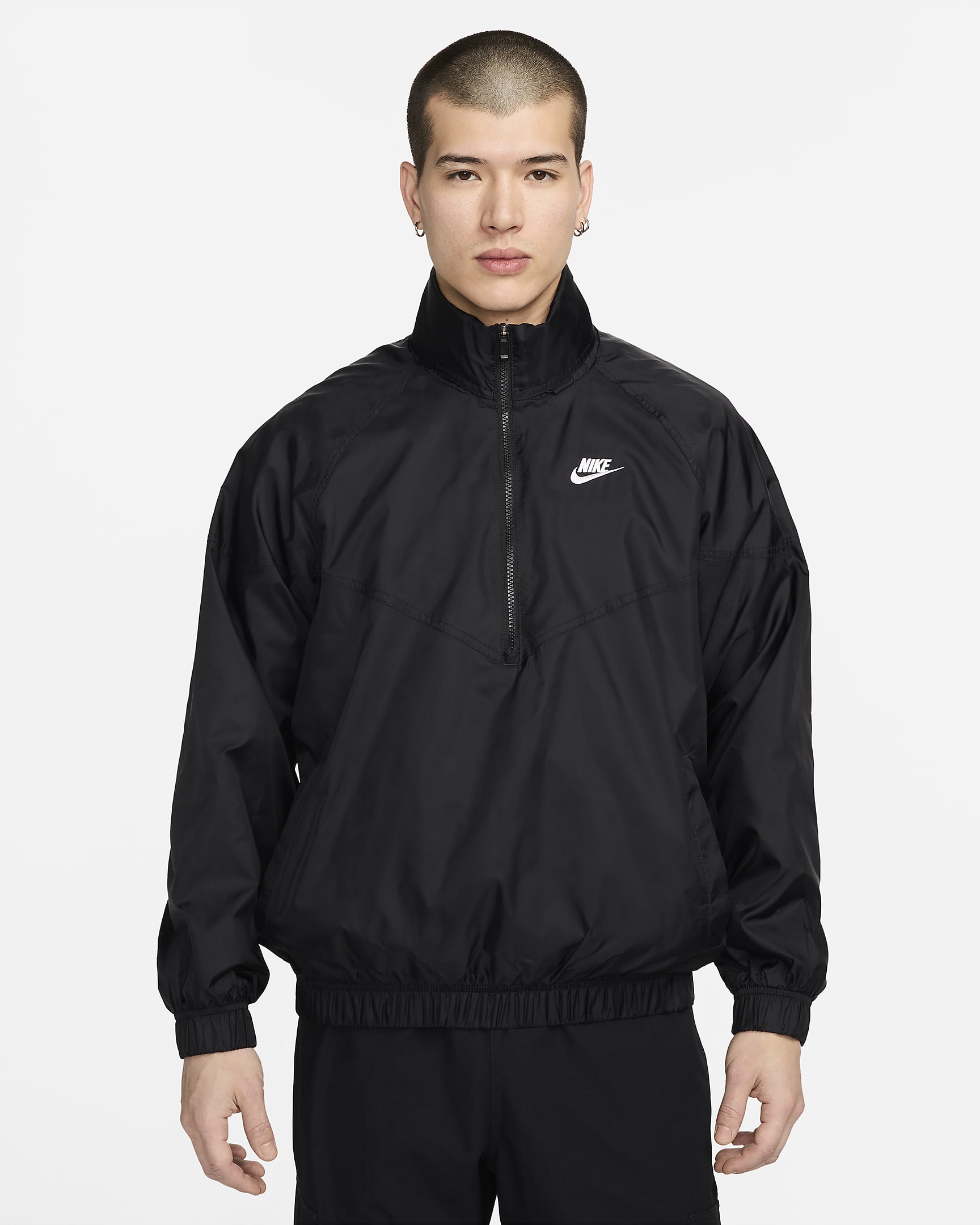 Nike Sportswear Windrunner Men's Unlined Woven Anorak - Black/White