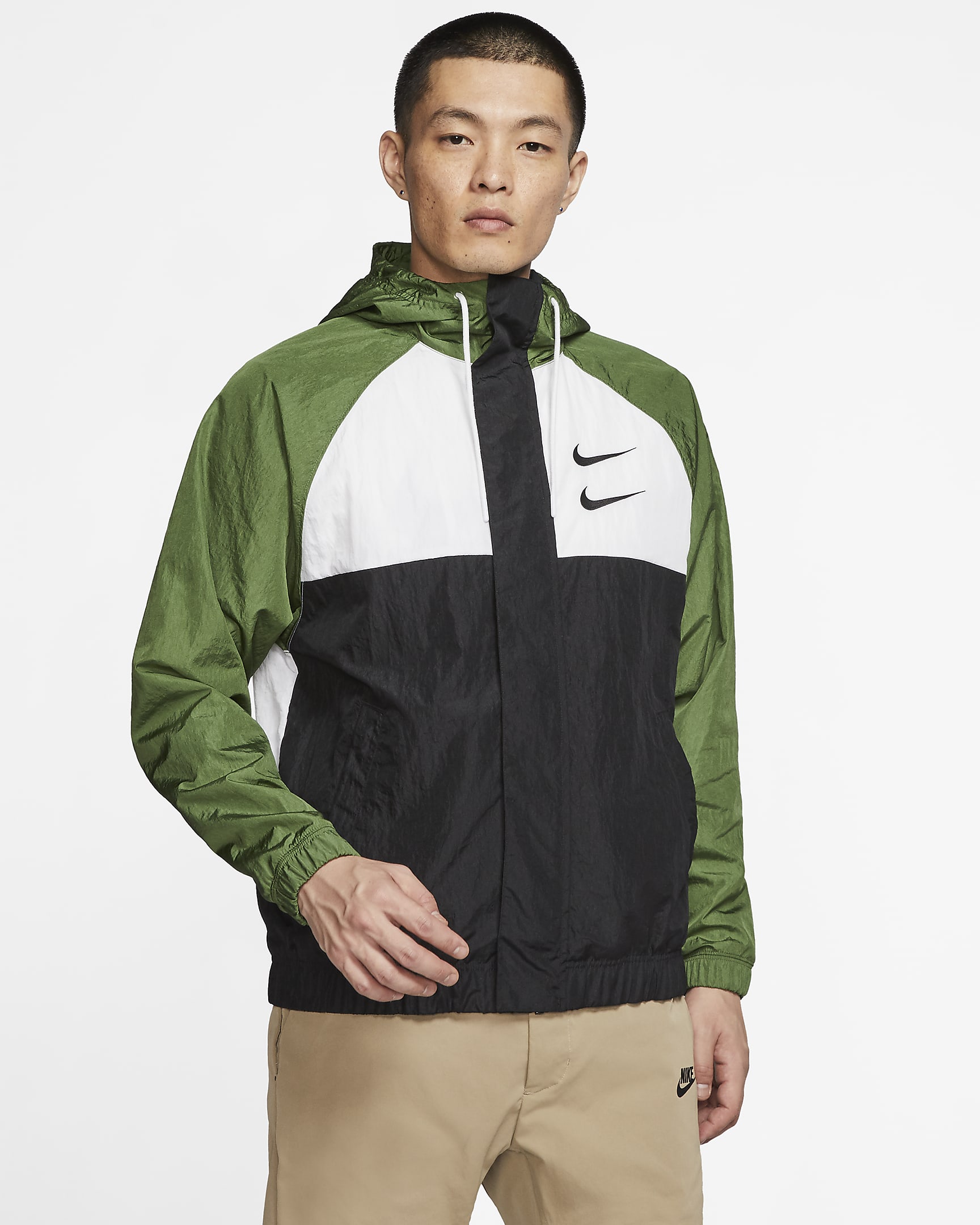 Nike Sportswear Swoosh Men's Woven Hooded Jacket. Nike IN