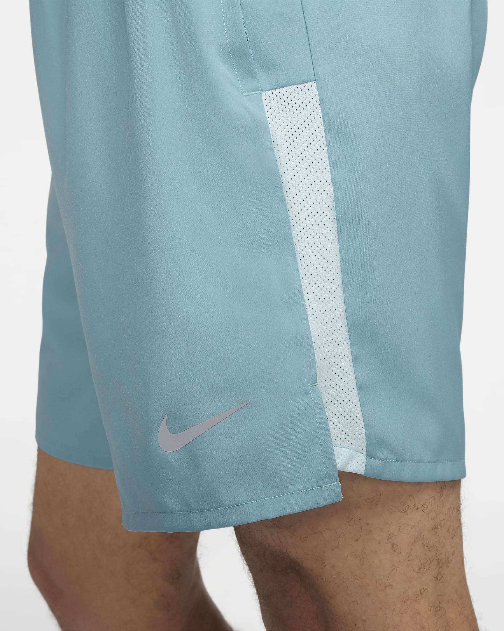 Pánské běžecké kraťasy Nike Challenger Dri-FIT 2 v 1 (18 cm) - Denim Turquoise/Glacier Blue/Černá