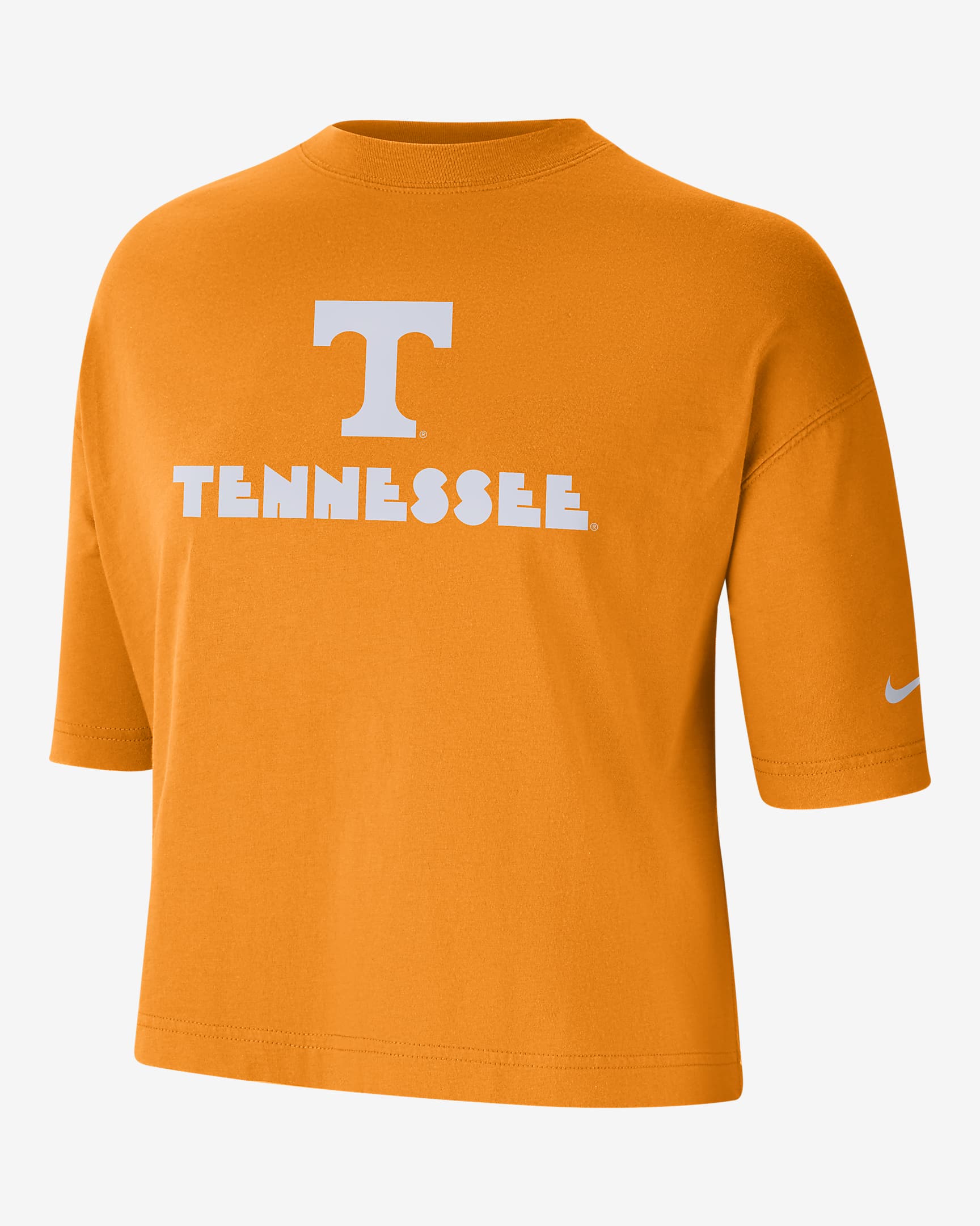 Nike College (Tennessee) Women's Cropped T-Shirt - Bright Ceramic