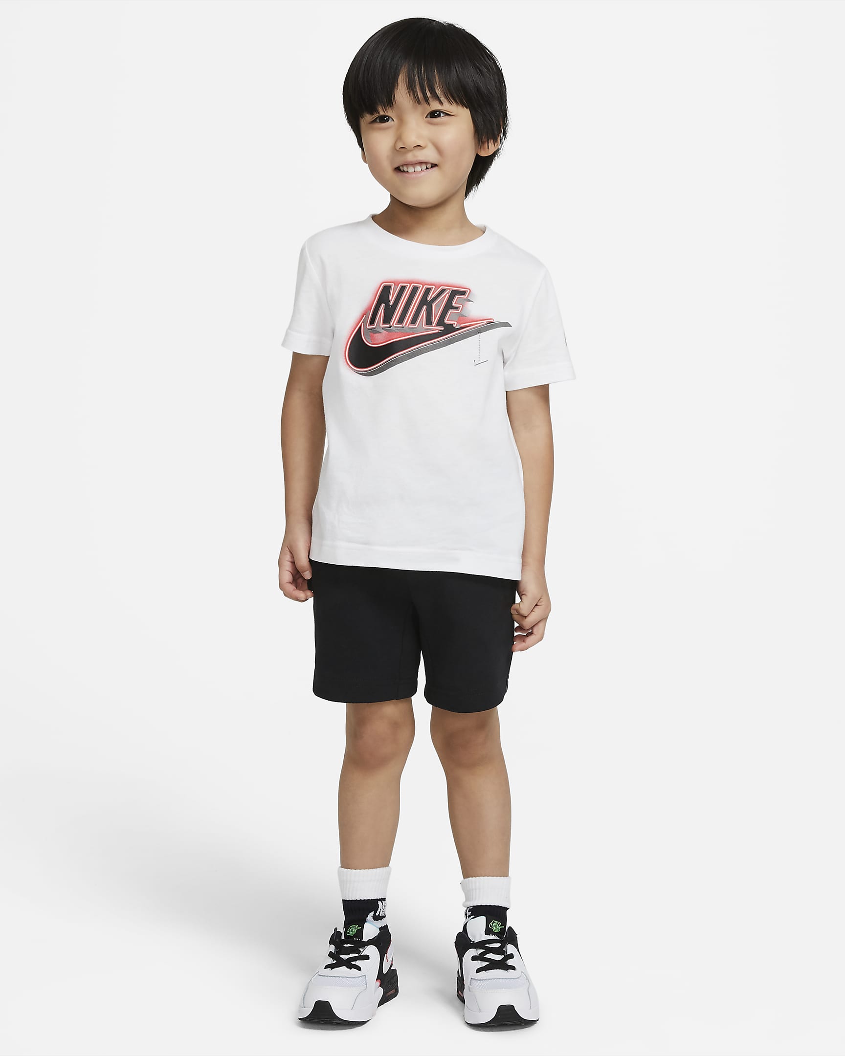 Shortes infantiles Nike Sportswear Tech Fleece - Negro