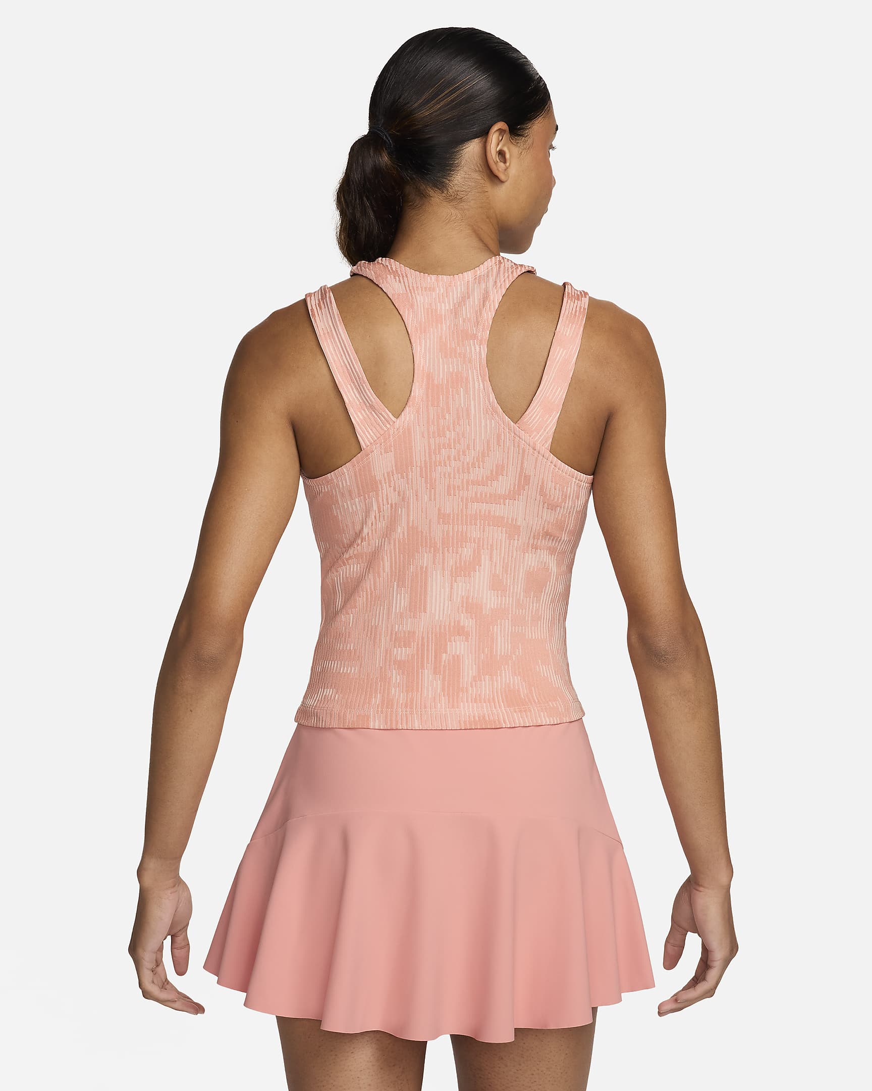 NikeCourt Slam Dri-FIT Tennis-Tanktop für Damen - Pink Quartz/Schwarz