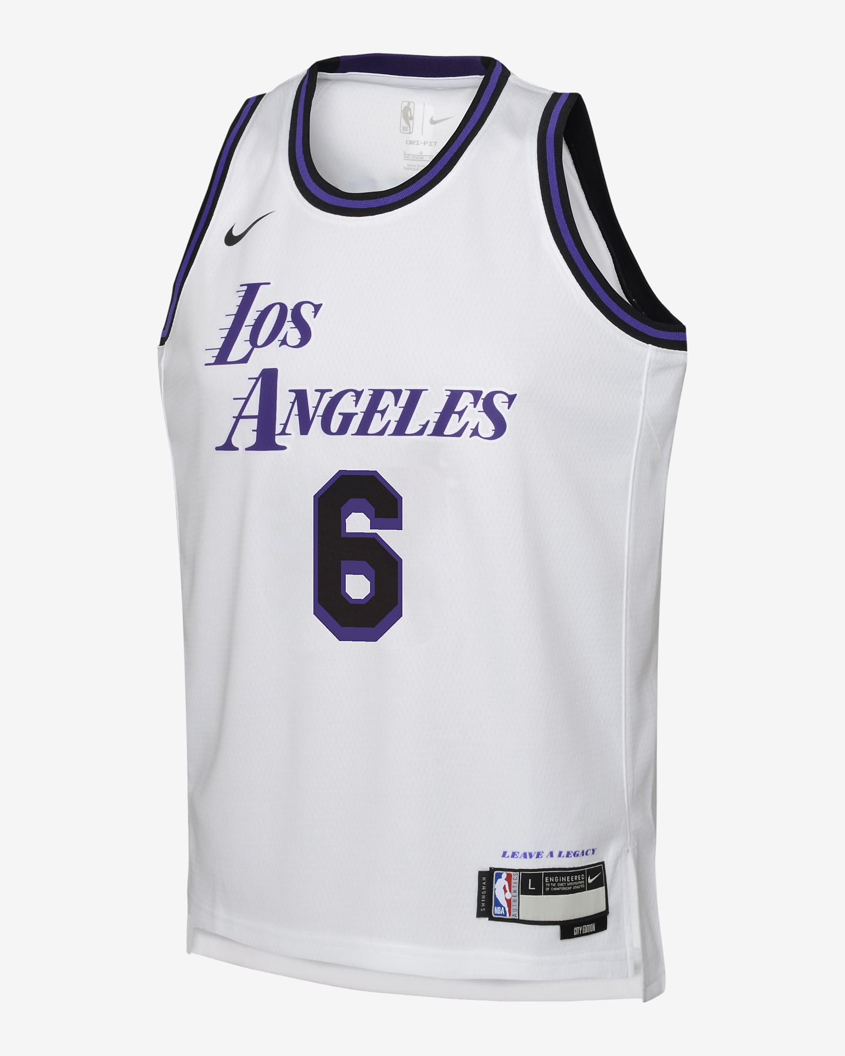 LeBron James Los Angeles Lakers City Edition Older Kids' Nike Dri-FIT ...