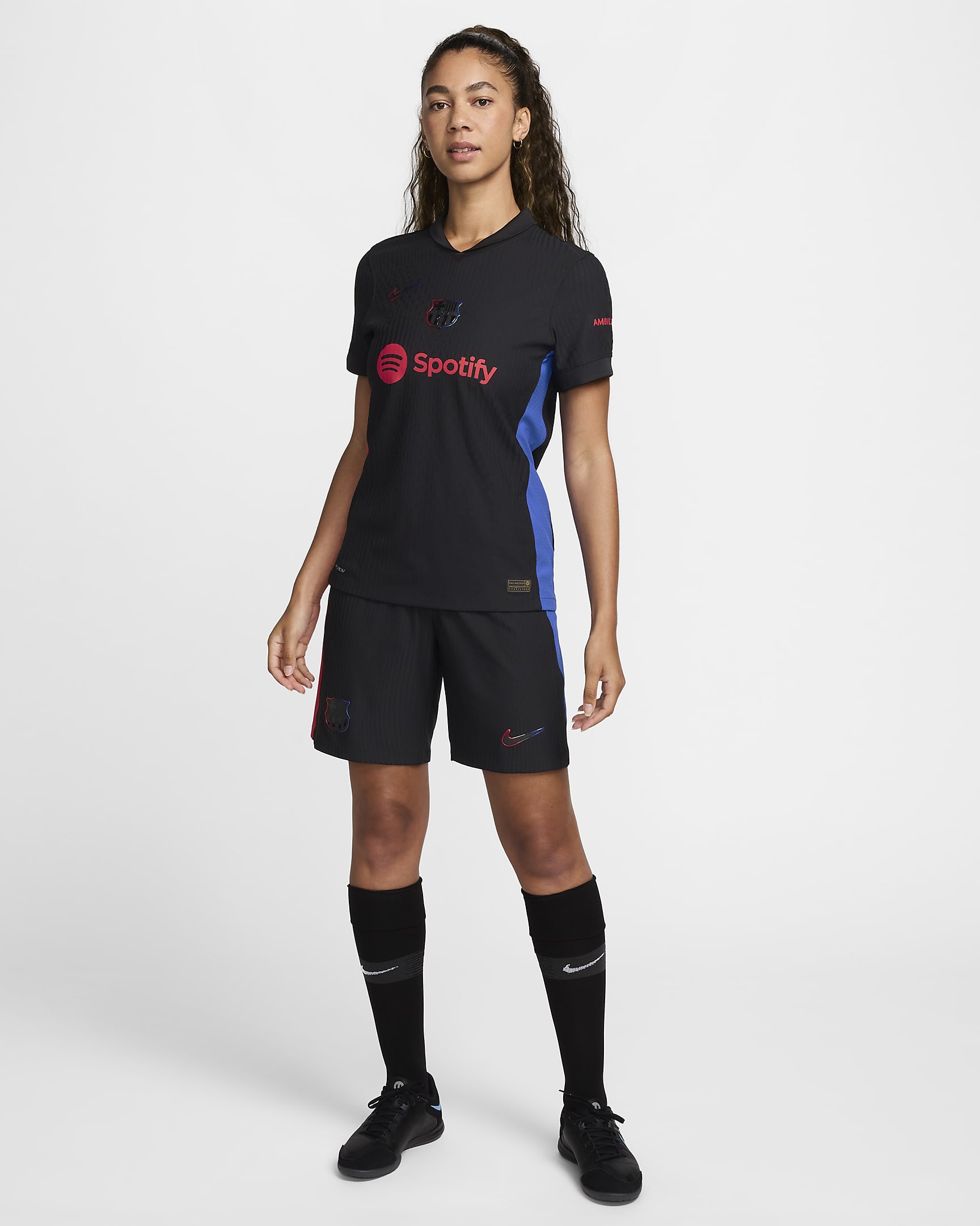 FC Barcelona 2024/25 Match Away Nike Authentic Dri-FIT ADV Fußballtrikot (Damen) - Schwarz/University Red/Hyper Royal/Schwarz