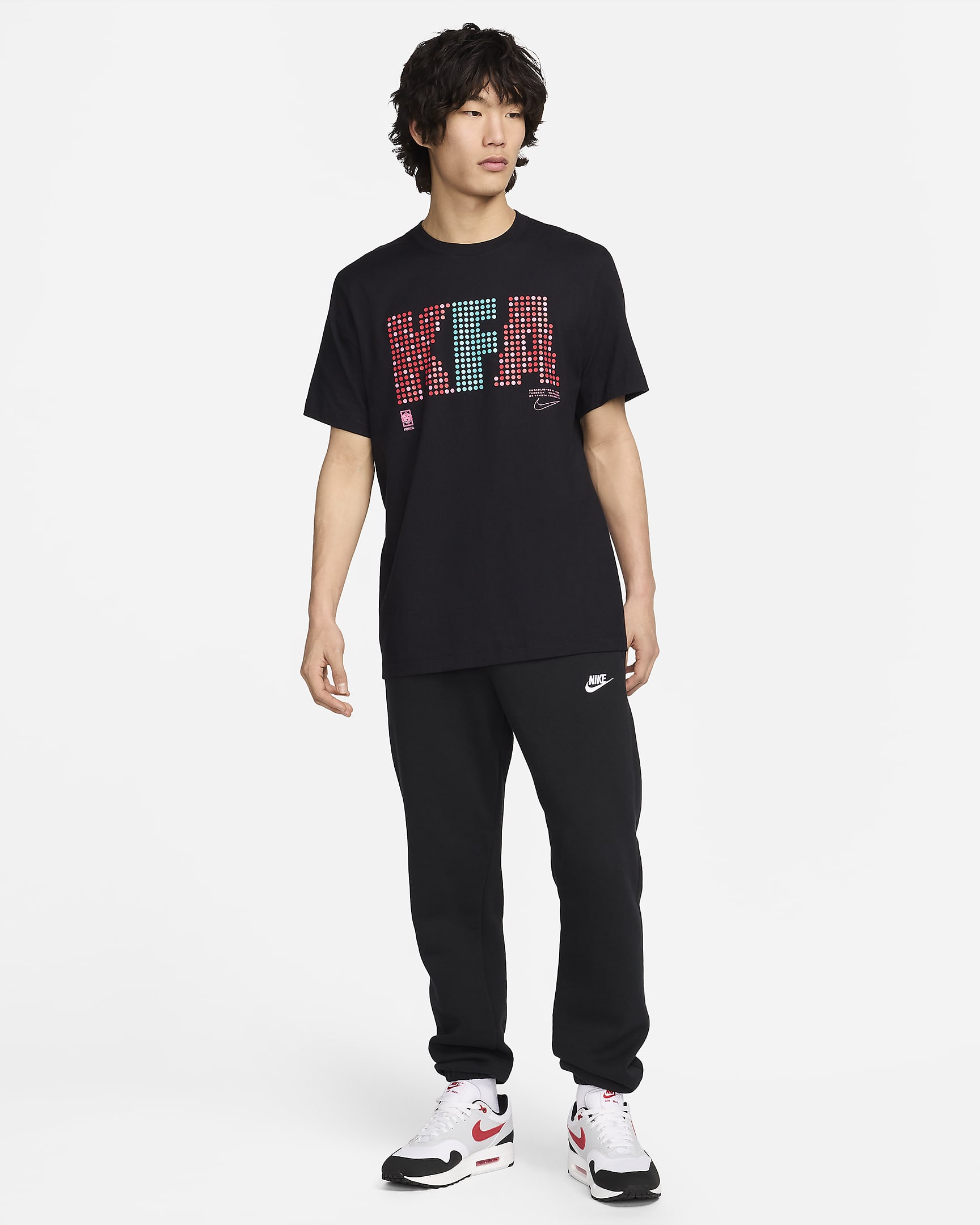 Korea Men's Nike Football T-Shirt - Black