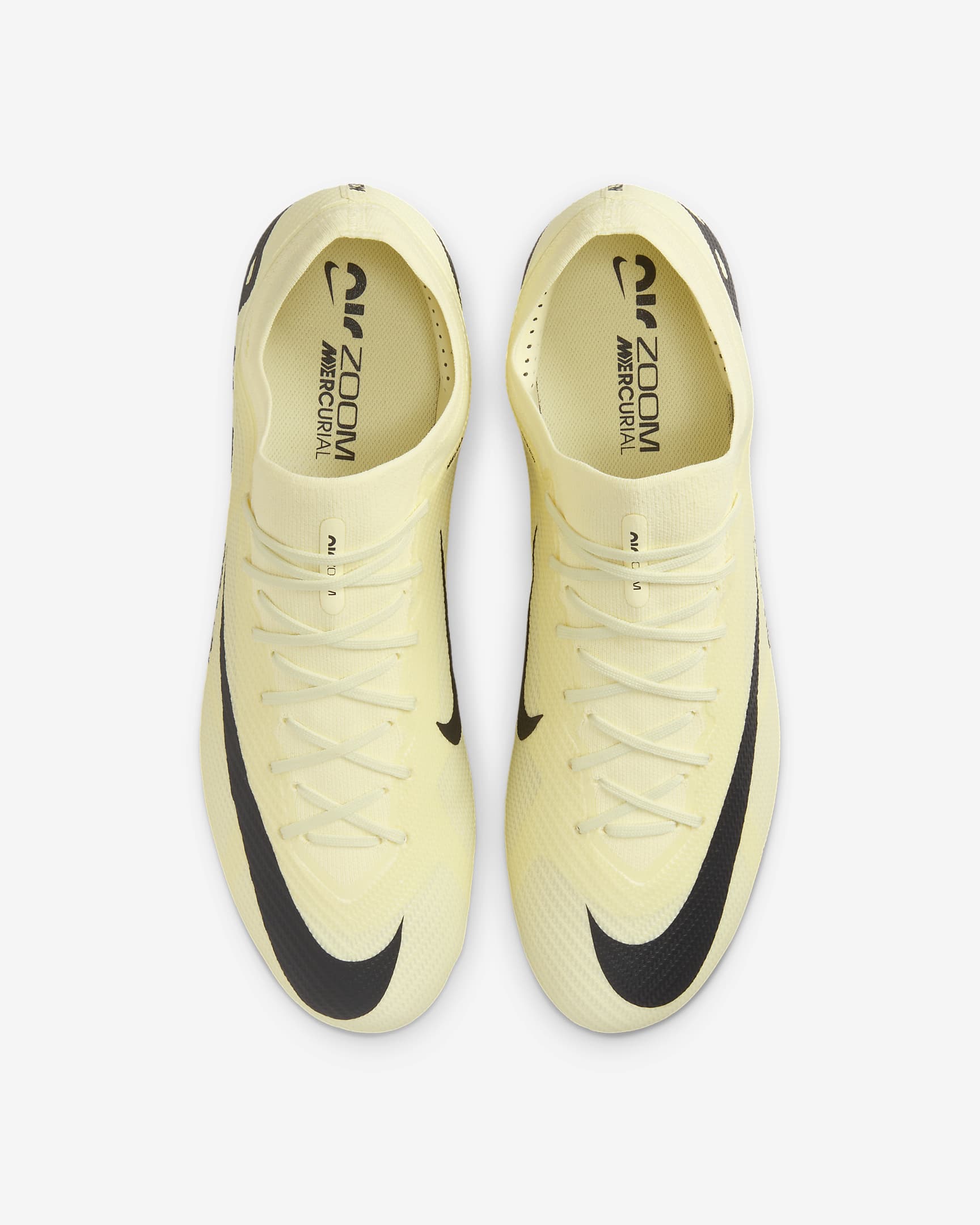 Nike Mercurial Vapor 15 Pro Hard-Ground Low-Top Soccer Cleat - Lemonade/Black