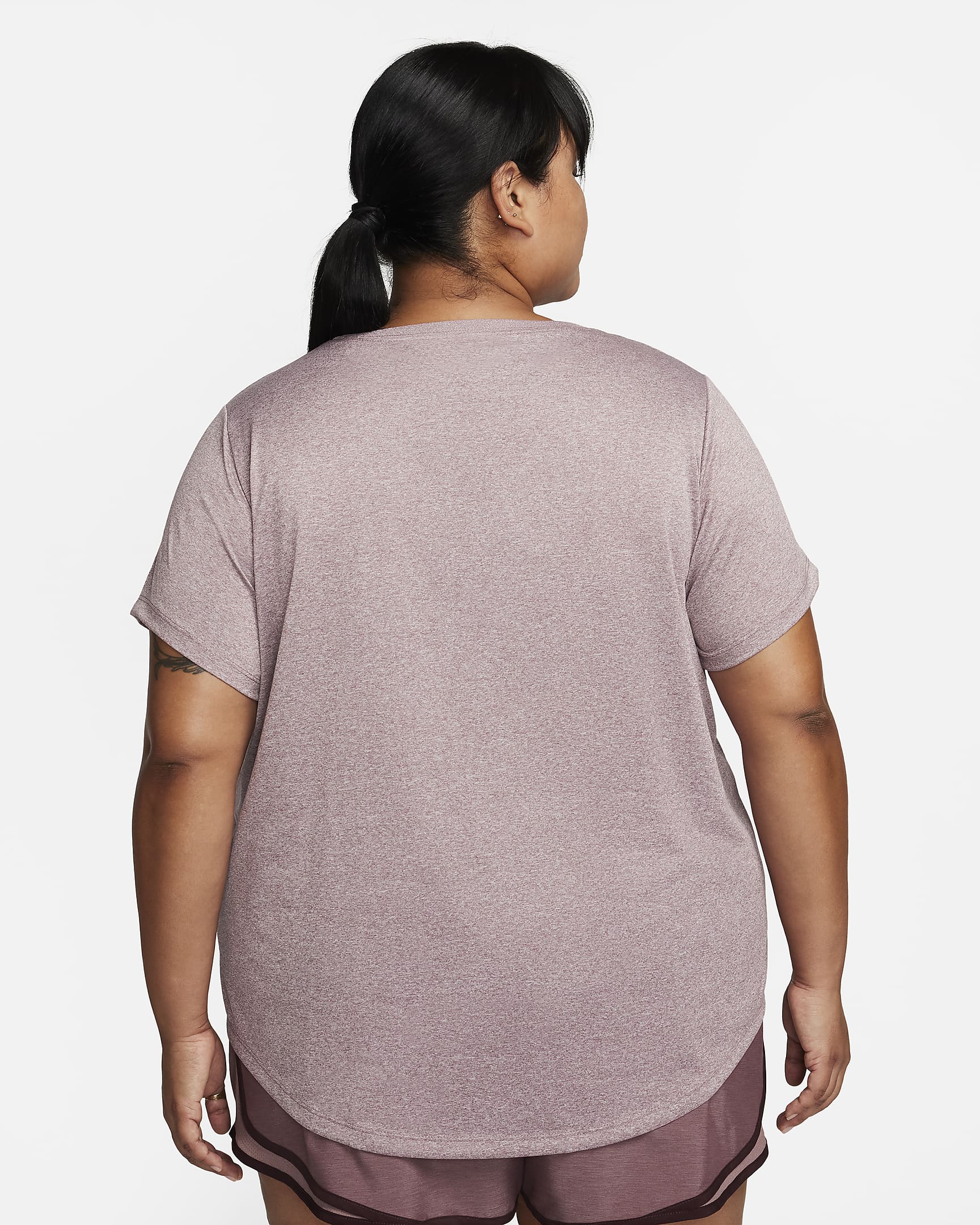 nike women's plus dri fit t shirt
