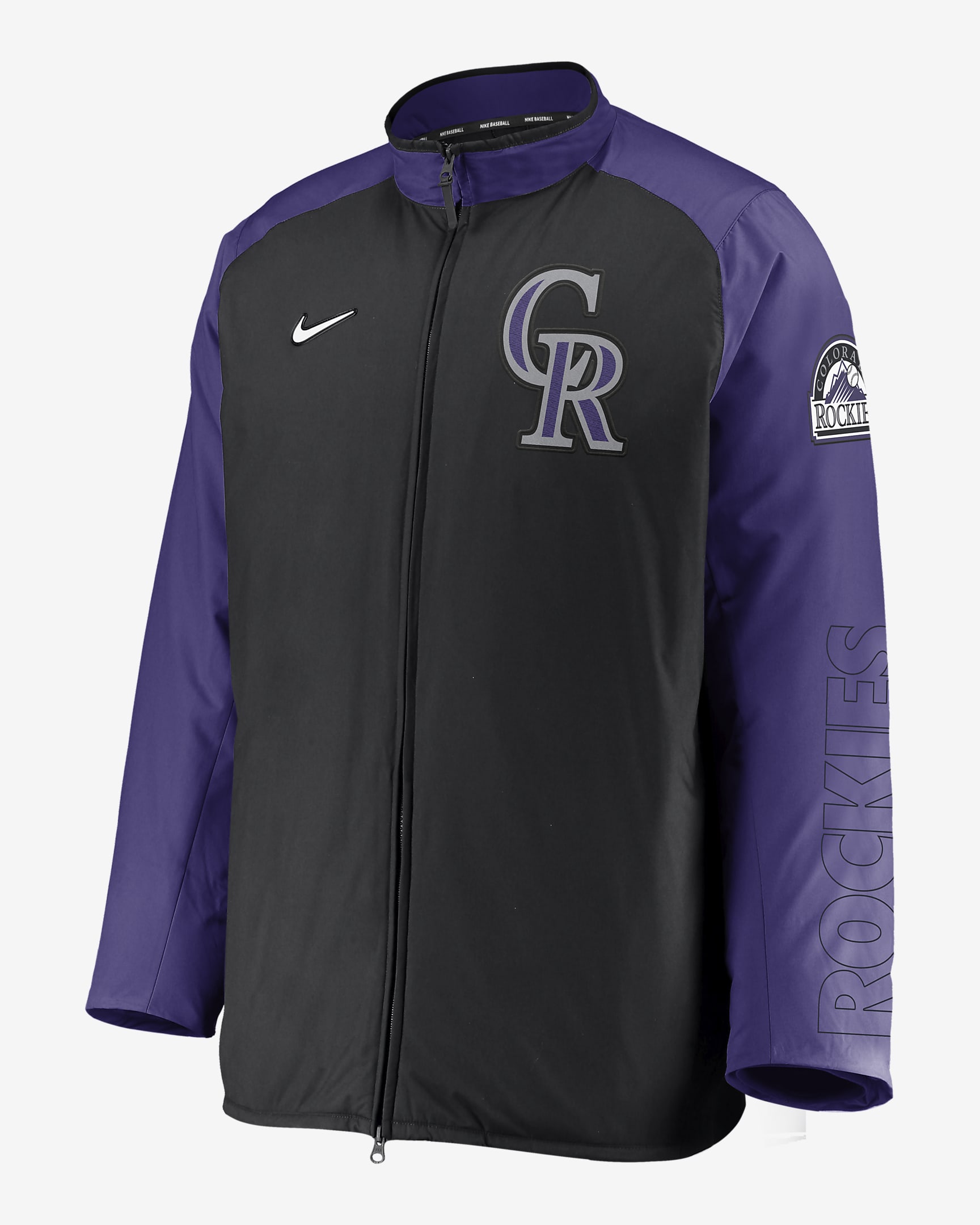 Nike Dugout (MLB Colorado Rockies) Men's Full-Zip Jacket - Black