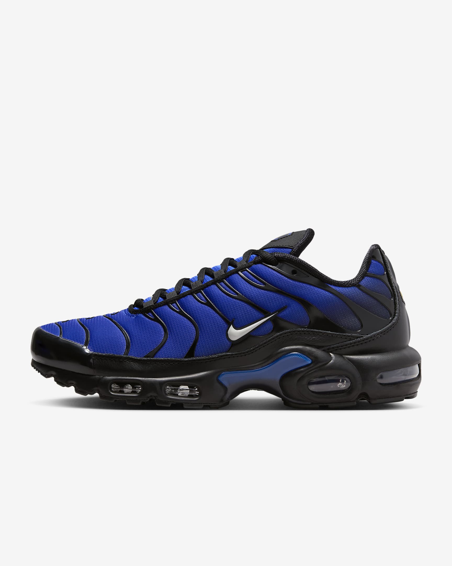 Sko Nike Air Max Plus Premium för män - Svart/Racer Blue/Obsidian/Phantom