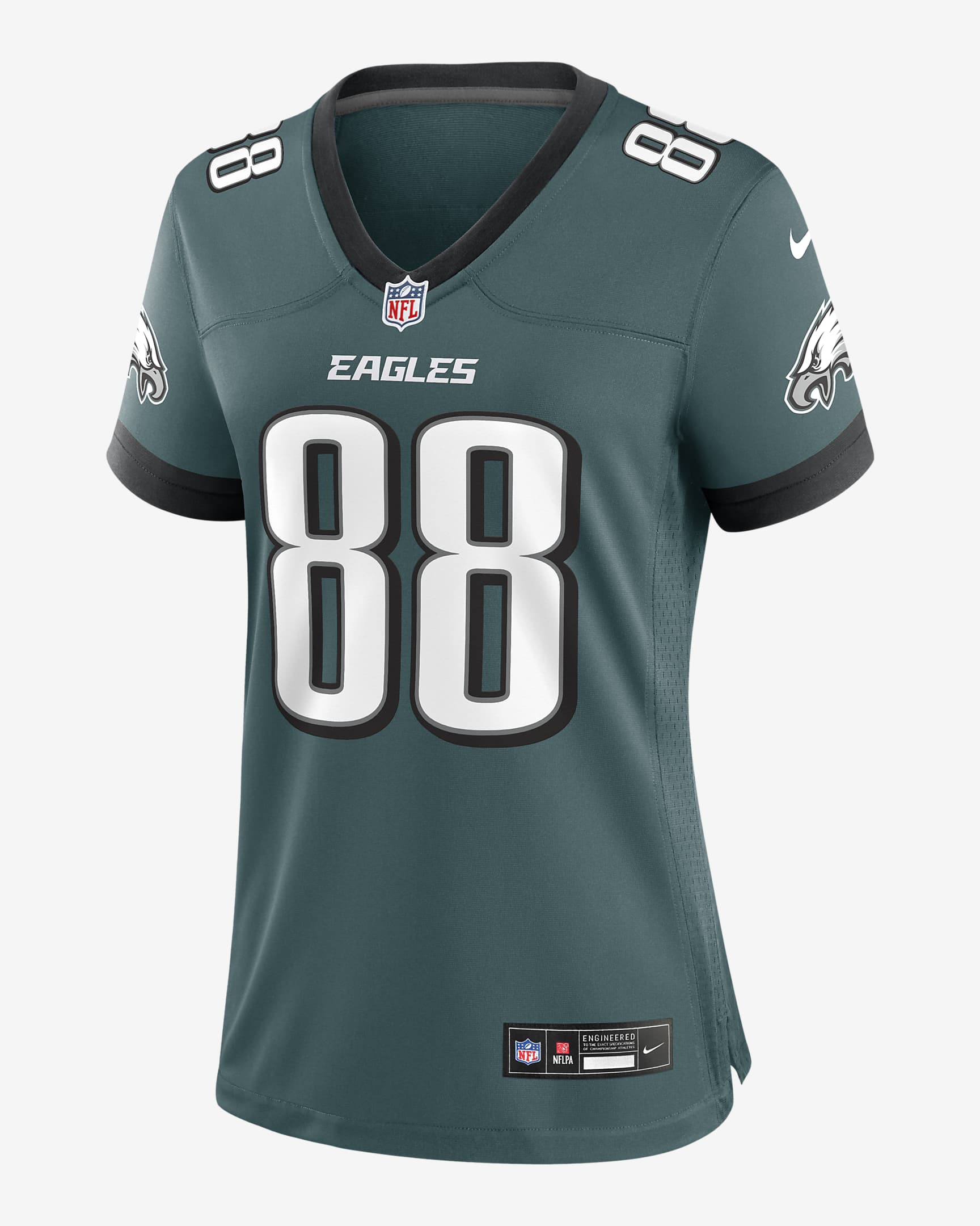 Jersey de la NFL Nike Game para mujer Dallas Goedert Philadelphia Eagles - Verde