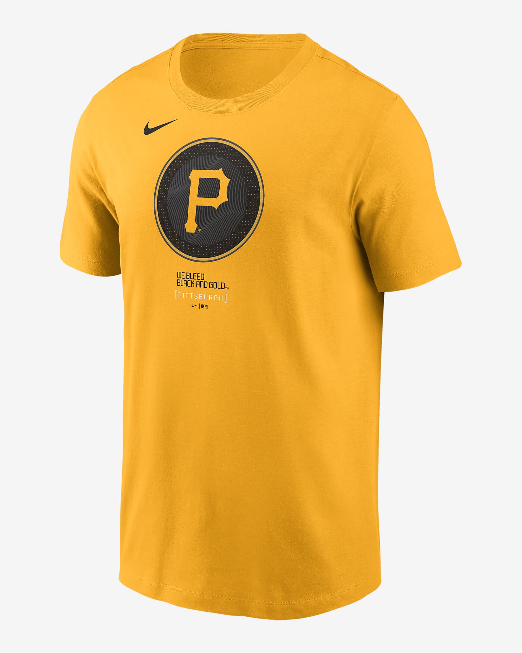 Pittsburgh Pirates City Connect Logo Men's Nike MLB T-Shirt - Gold