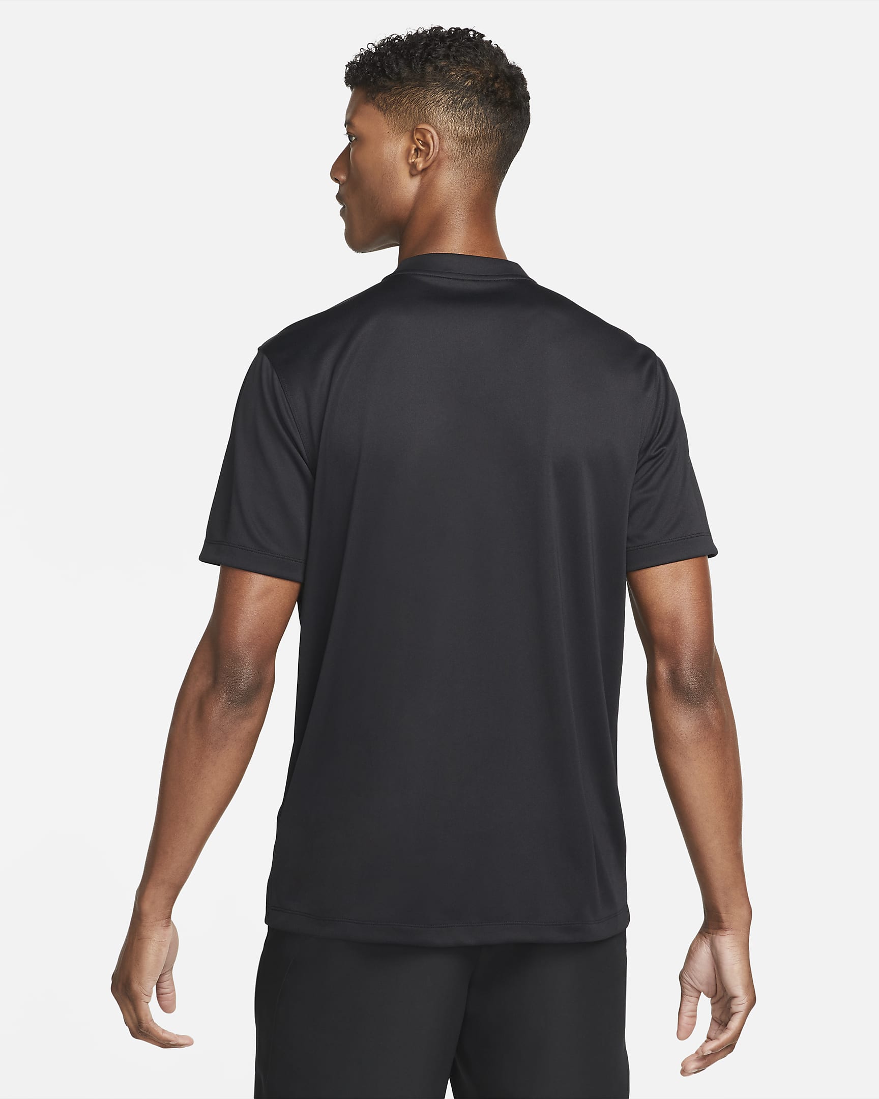 NikeCourt Dri-FIT Men's Tennis Blade Polo - Black/White