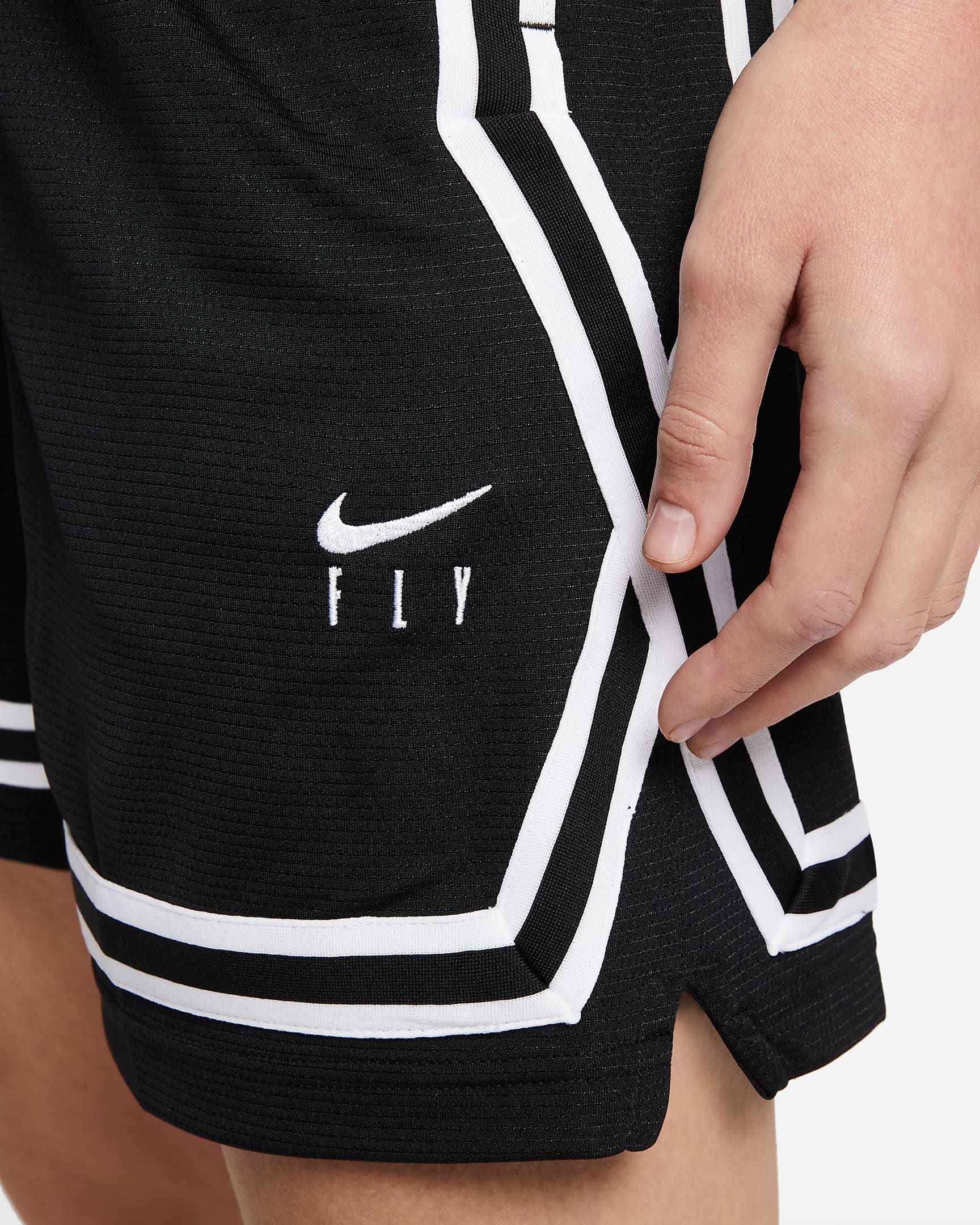 Nike Fly Crossover Pantalons curts de bàsquet - Dona - Negre/Blanc