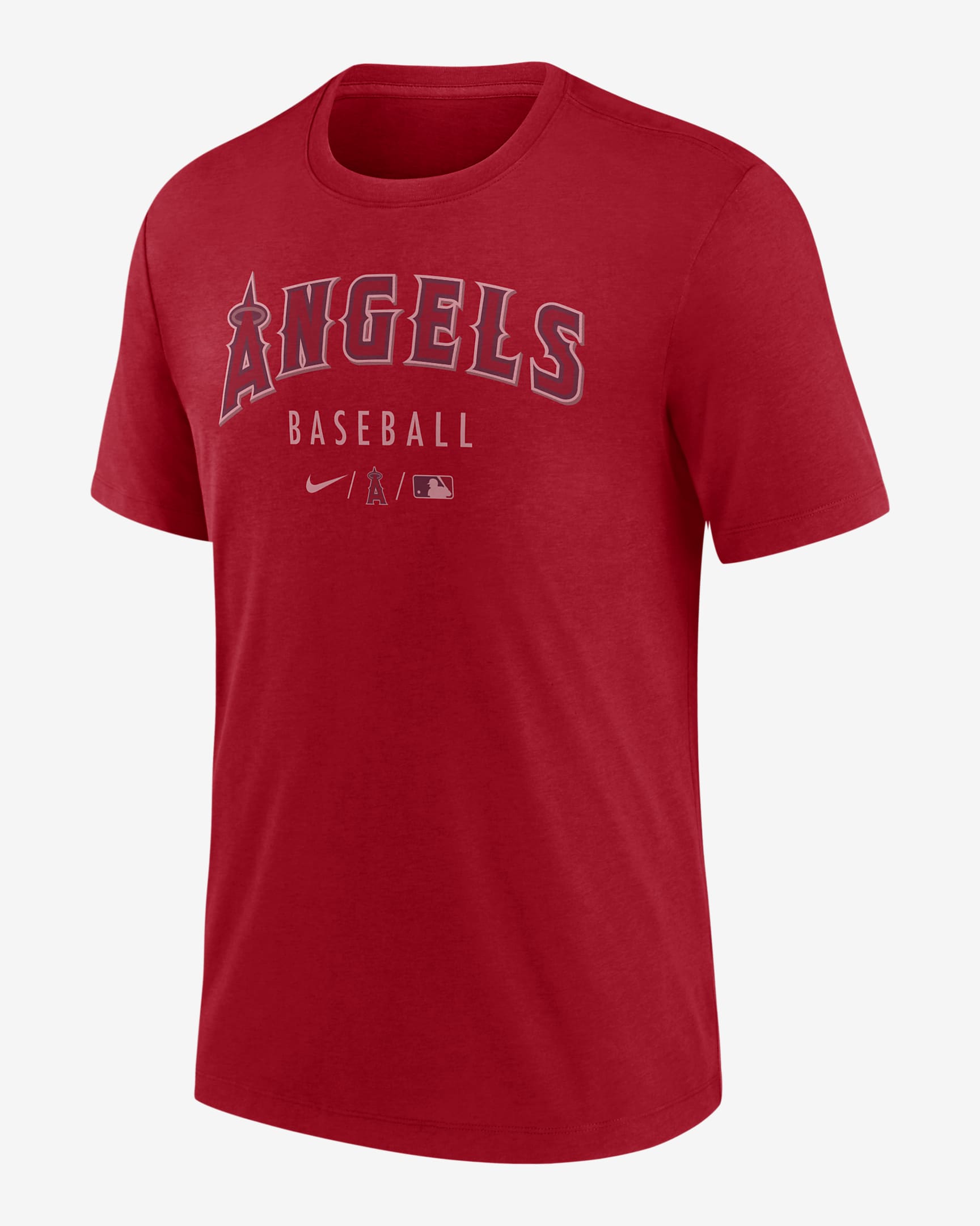 Playera para hombre Nike Dri-FIT Early Work (MLB Los Angeles Angels) - Rojo deportivo