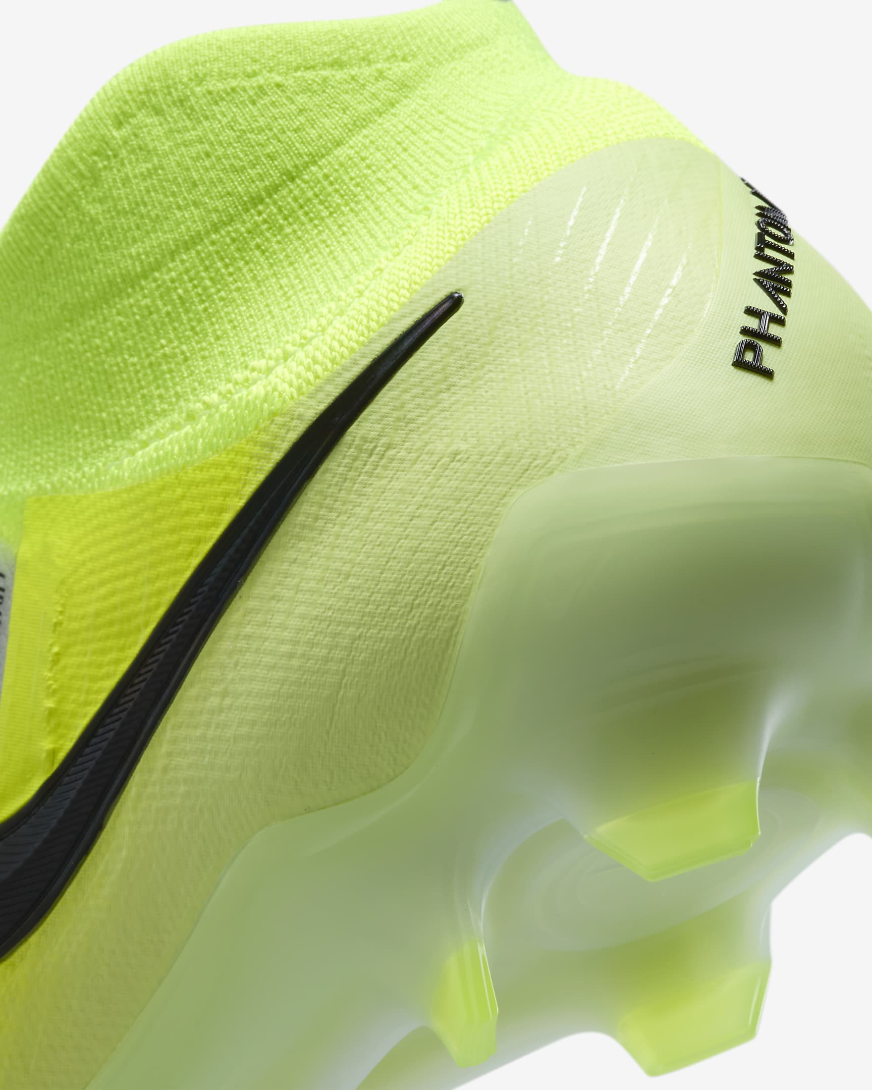 Tacos de fútbol FG de corte high Nike Phantom Luna 2 Elite - Plata metalizado/Volt/Negro