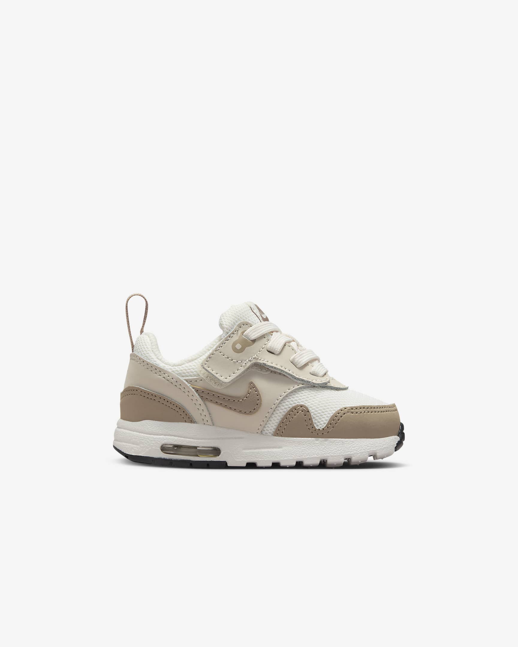 Air Max 1 EasyOn sko til sped-/småbarn - Phantom/Light Orewood Brown/Svart/Khaki