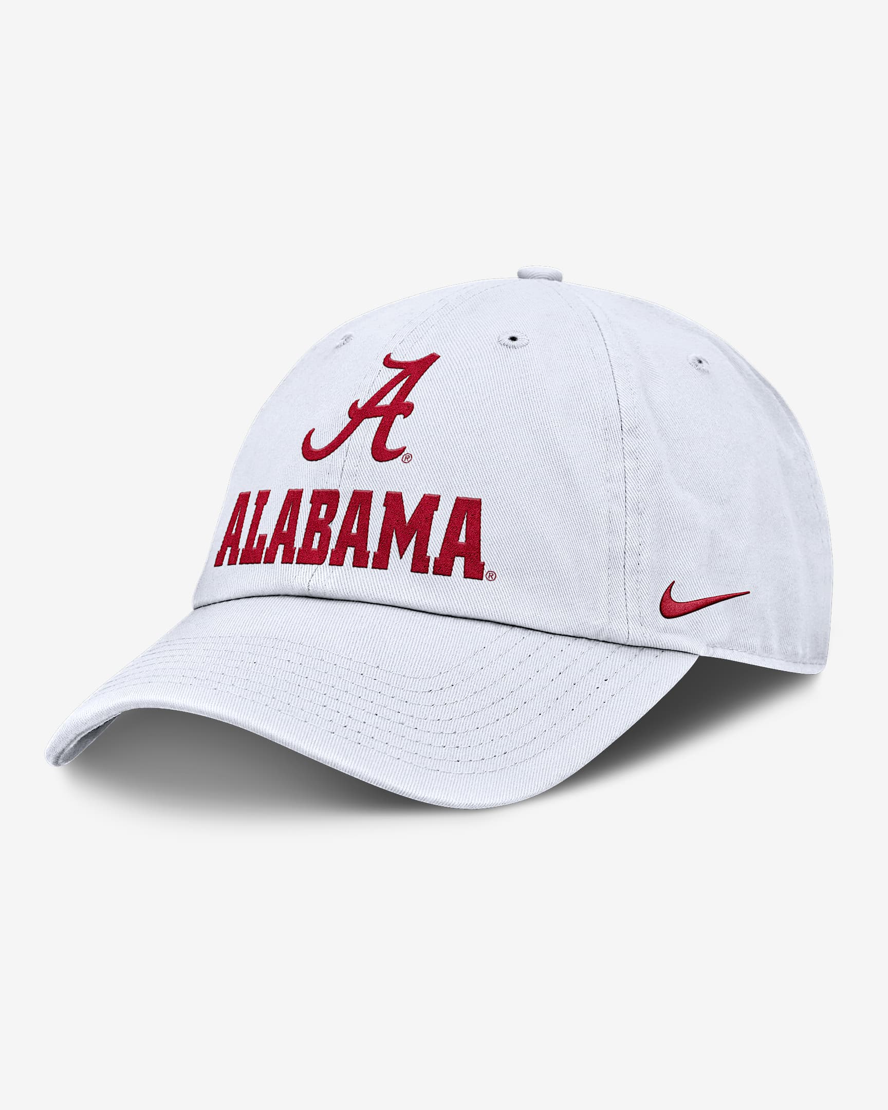 Alabama Sideline Club Gameday Men's Nike College Adjustable Hat - White