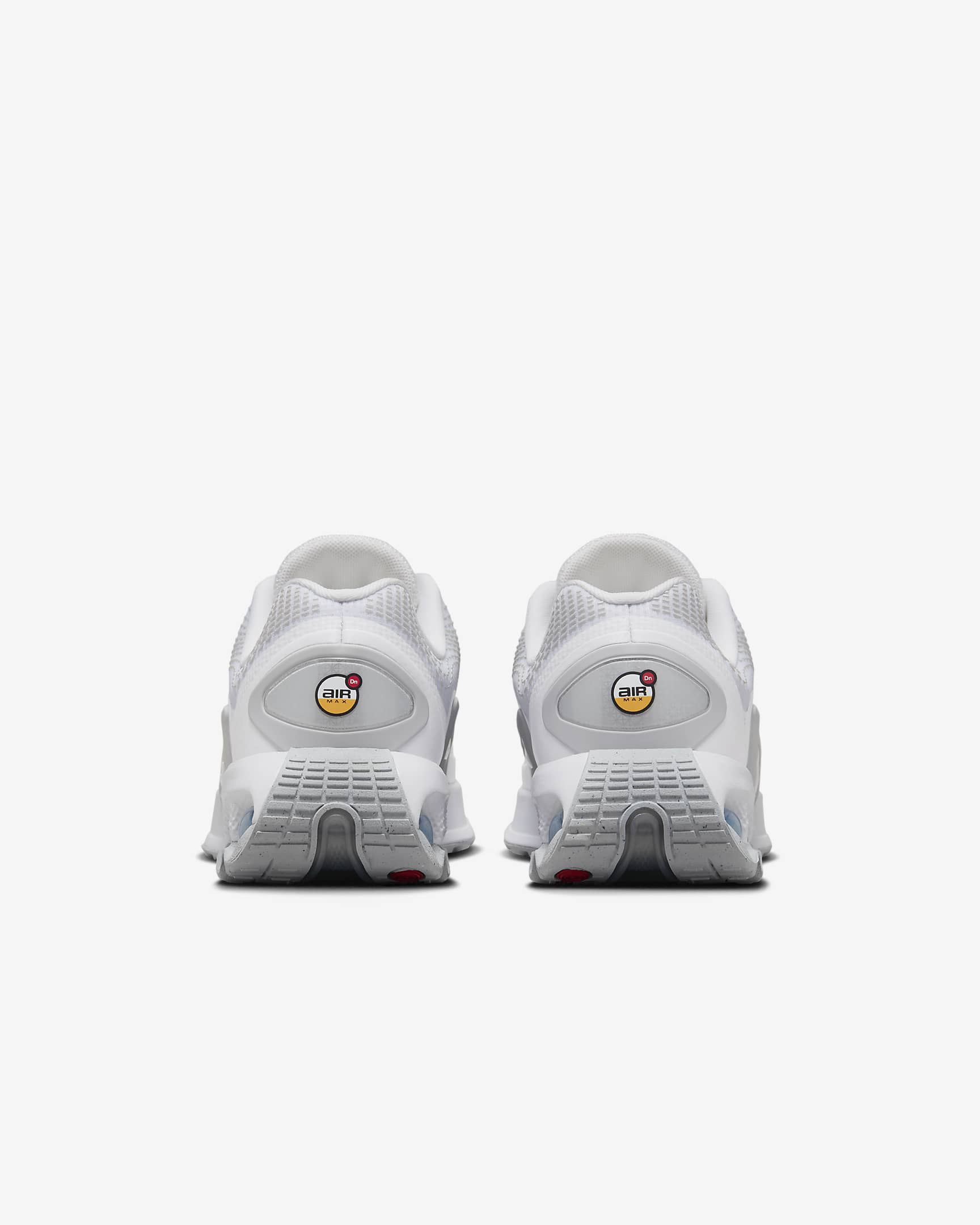 Nike Air Max Dn Big Kids' Shoes - White/White/Metallic Silver/White