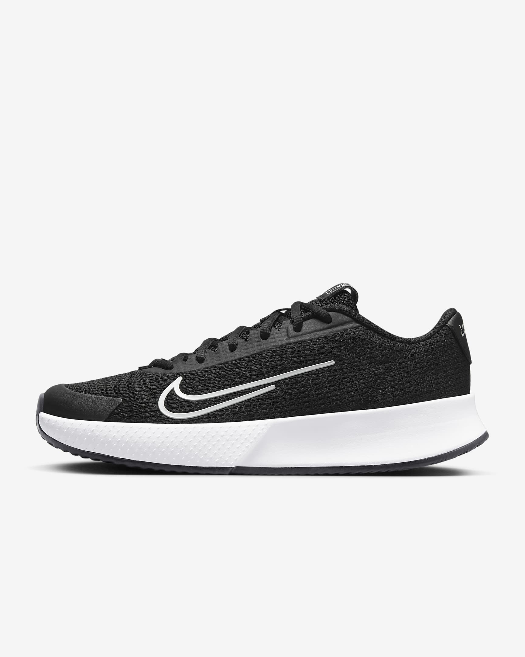 NikeCourt Vapor Lite 2 tennissko til grus til dame - Svart/Hvit