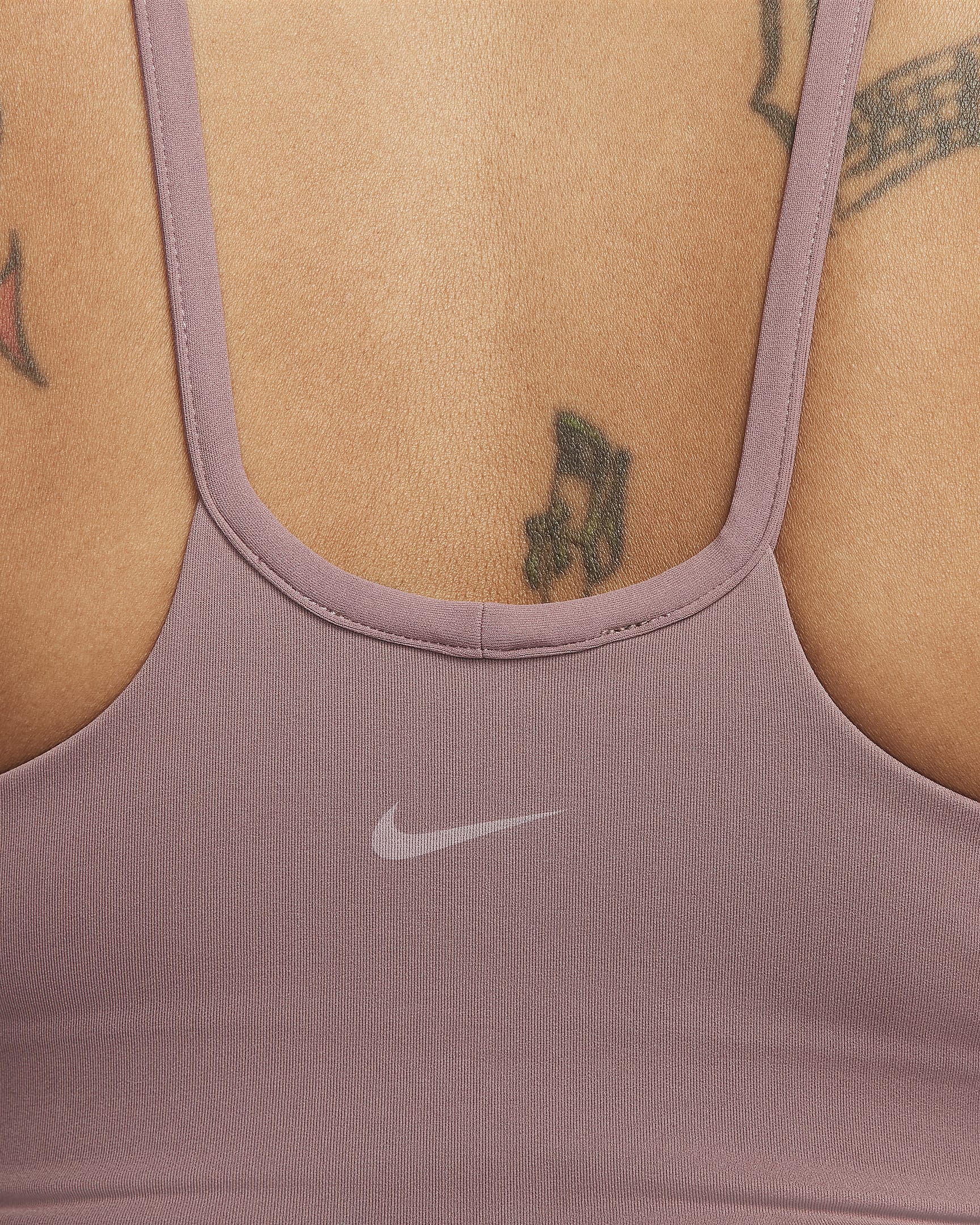 Débardeur Nike Zenvy Dri-FIT pour femme - Smokey Mauve/Blanc