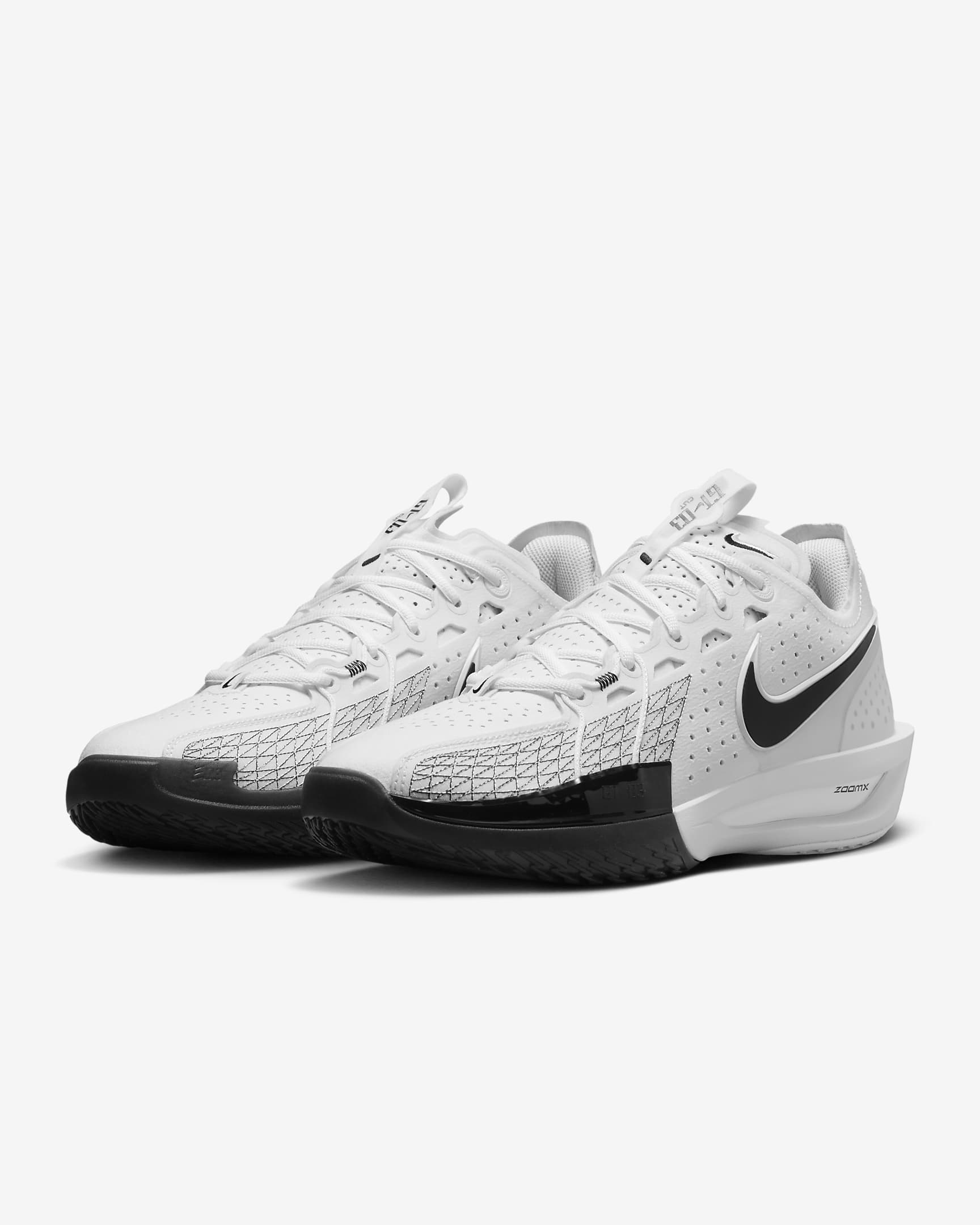 Nike G.T. Cut 3 Basketball Shoes - White/Black