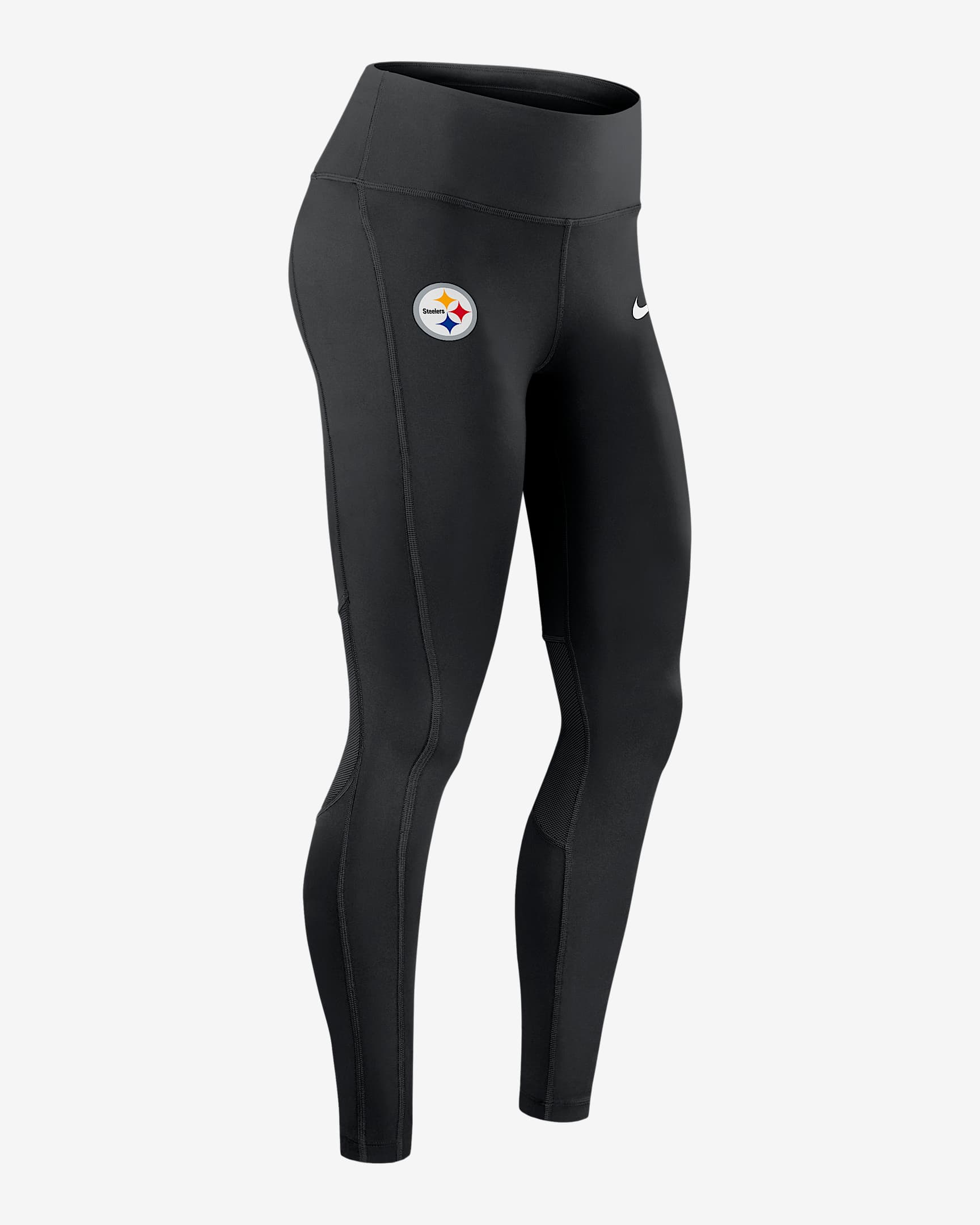 Leggings Nike Dri-FIT de la NFL para mujer Pittsburgh Steelers Epic Fast - Negro