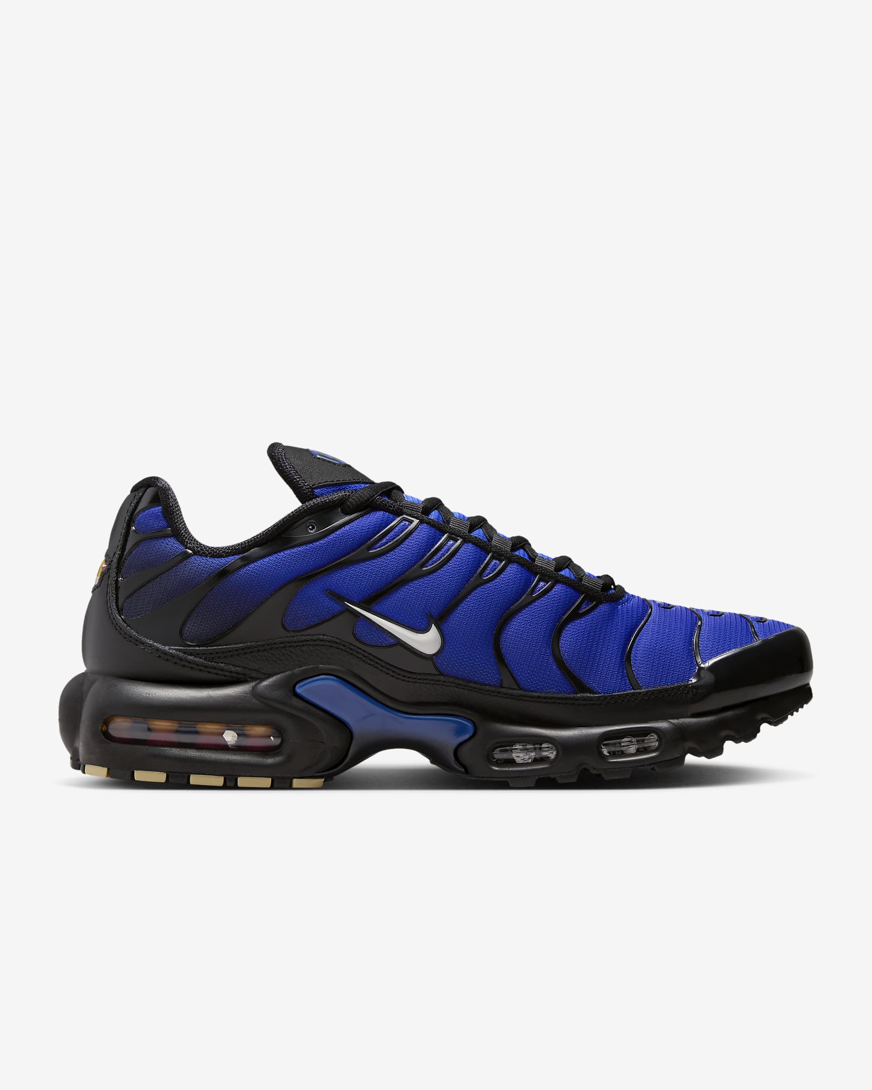 Sko Nike Air Max Plus Premium för män - Svart/Racer Blue/Obsidian/Phantom