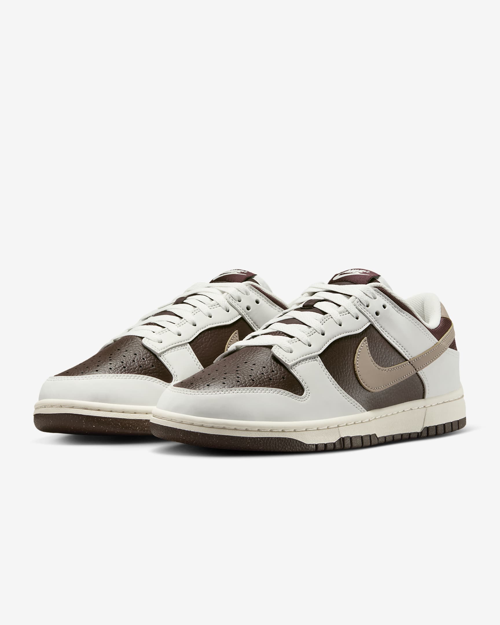 Buty męskie Nike Dunk Low - Summit White/Baroque Brown/Phantom/Khaki