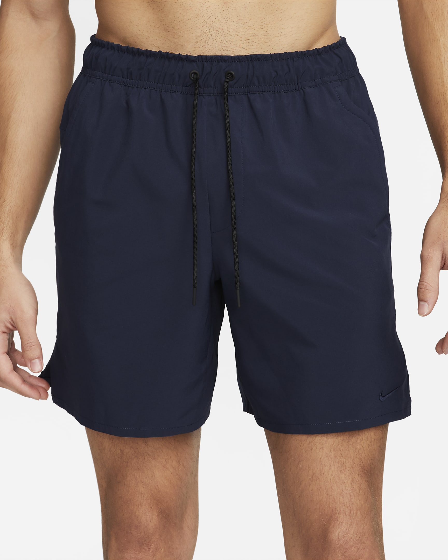 Nike Unlimited multifunctionele niet-gevoerde herenshorts met Dri-FIT (18 cm) - Obsidian/Zwart/Obsidian