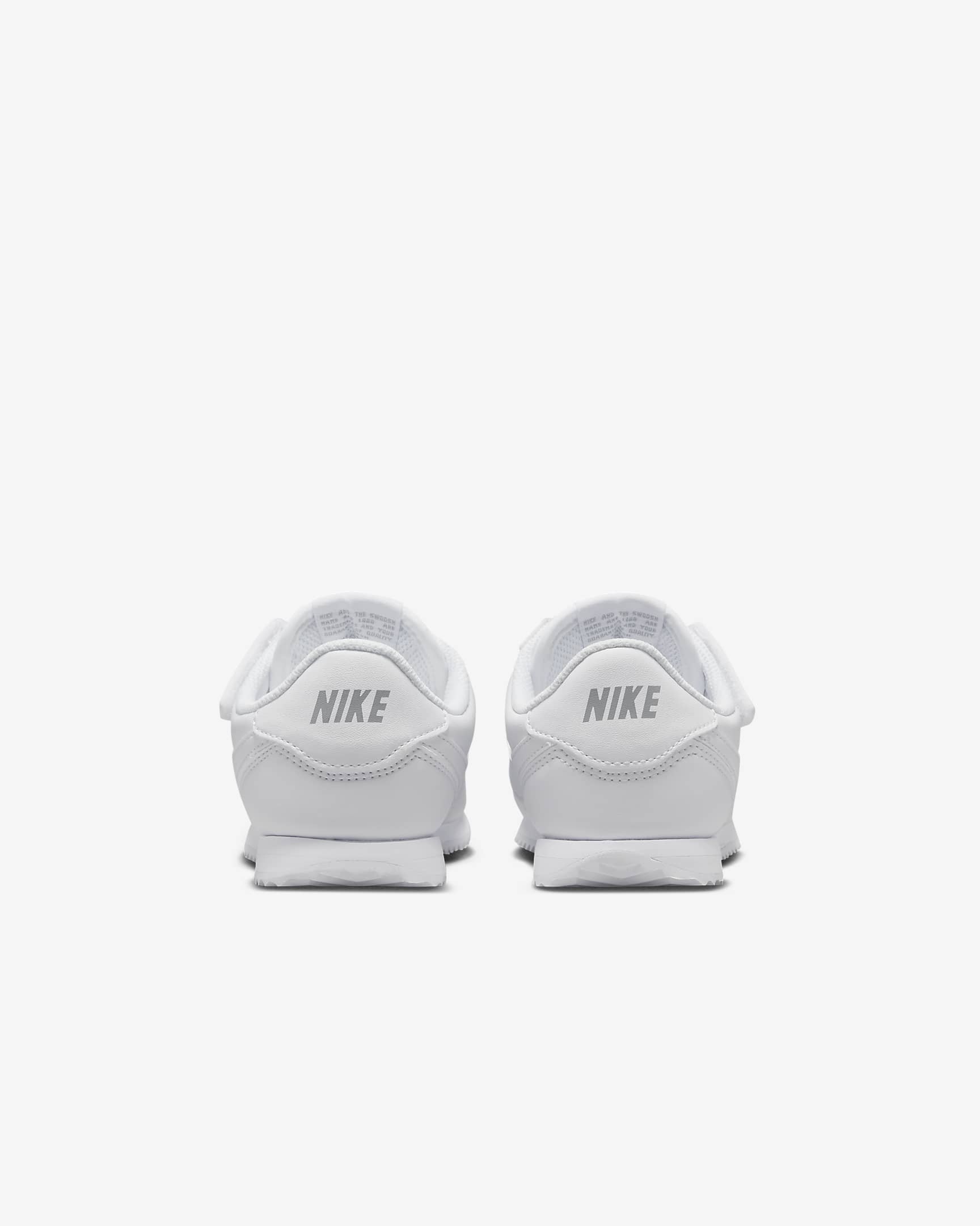 Tenis para niños de preescolar Nike Cortez EasyOn - Blanco/Gris lobo/Blanco