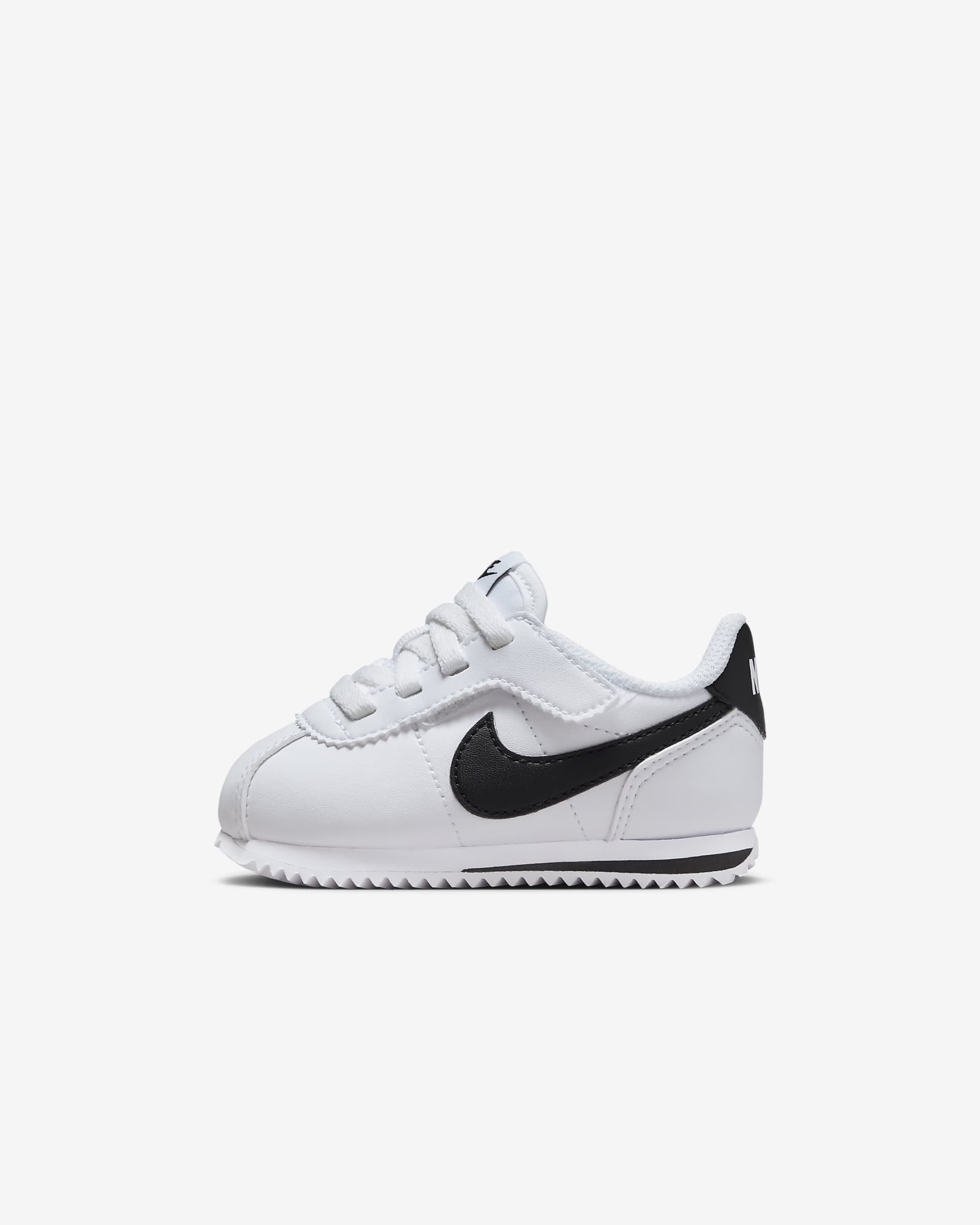 Tenis para bebé e infantil Nike Cortez EasyOn - Blanco/Negro