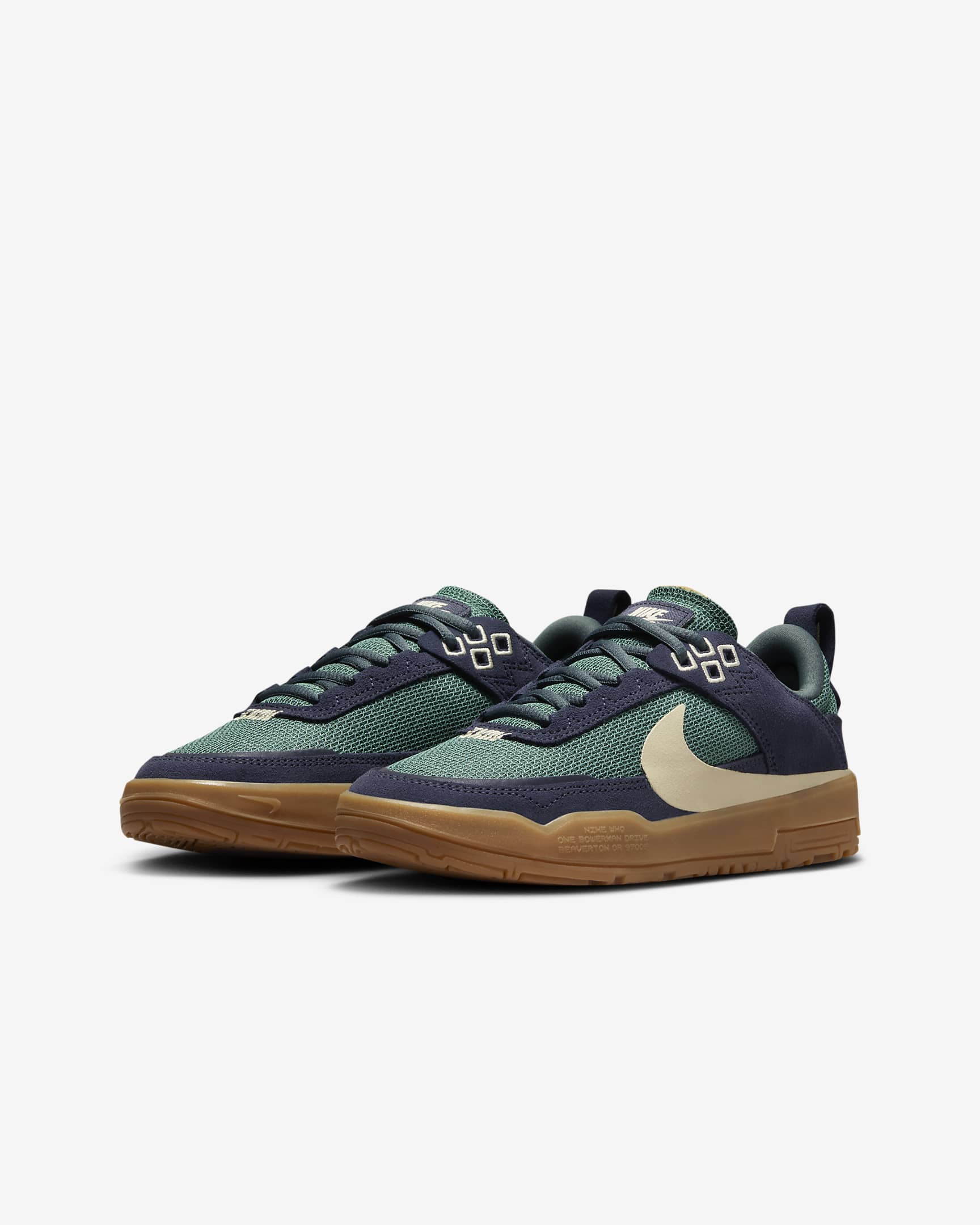 Scarpa da skateboard Nike SB Day One – Ragazzo/a - Thunder Blue/Vintage Green/Gum Light Brown/Alabaster