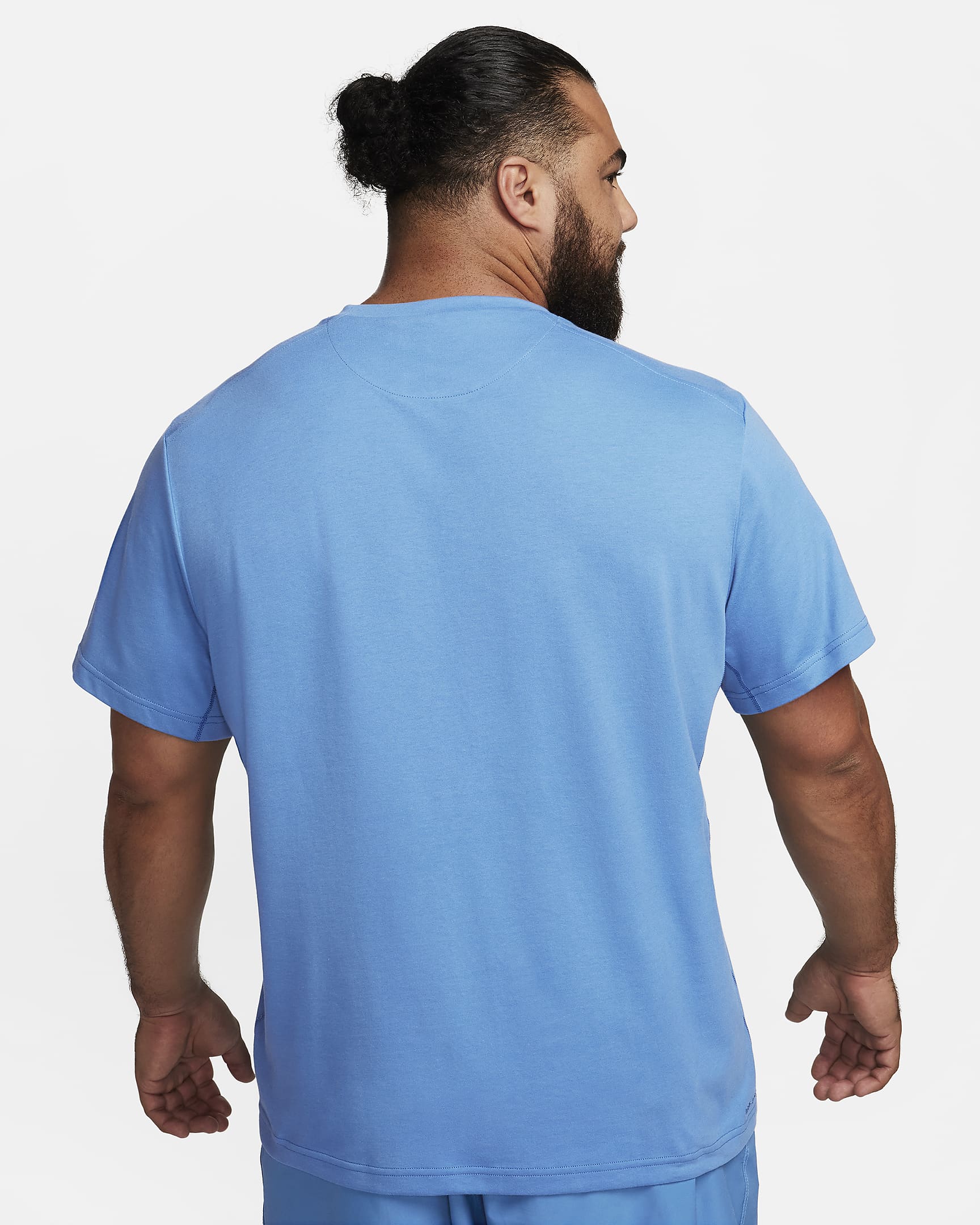 Nike Primary Men's Dri-FIT Short-sleeve Versatile Top - Star Blue/Star Blue