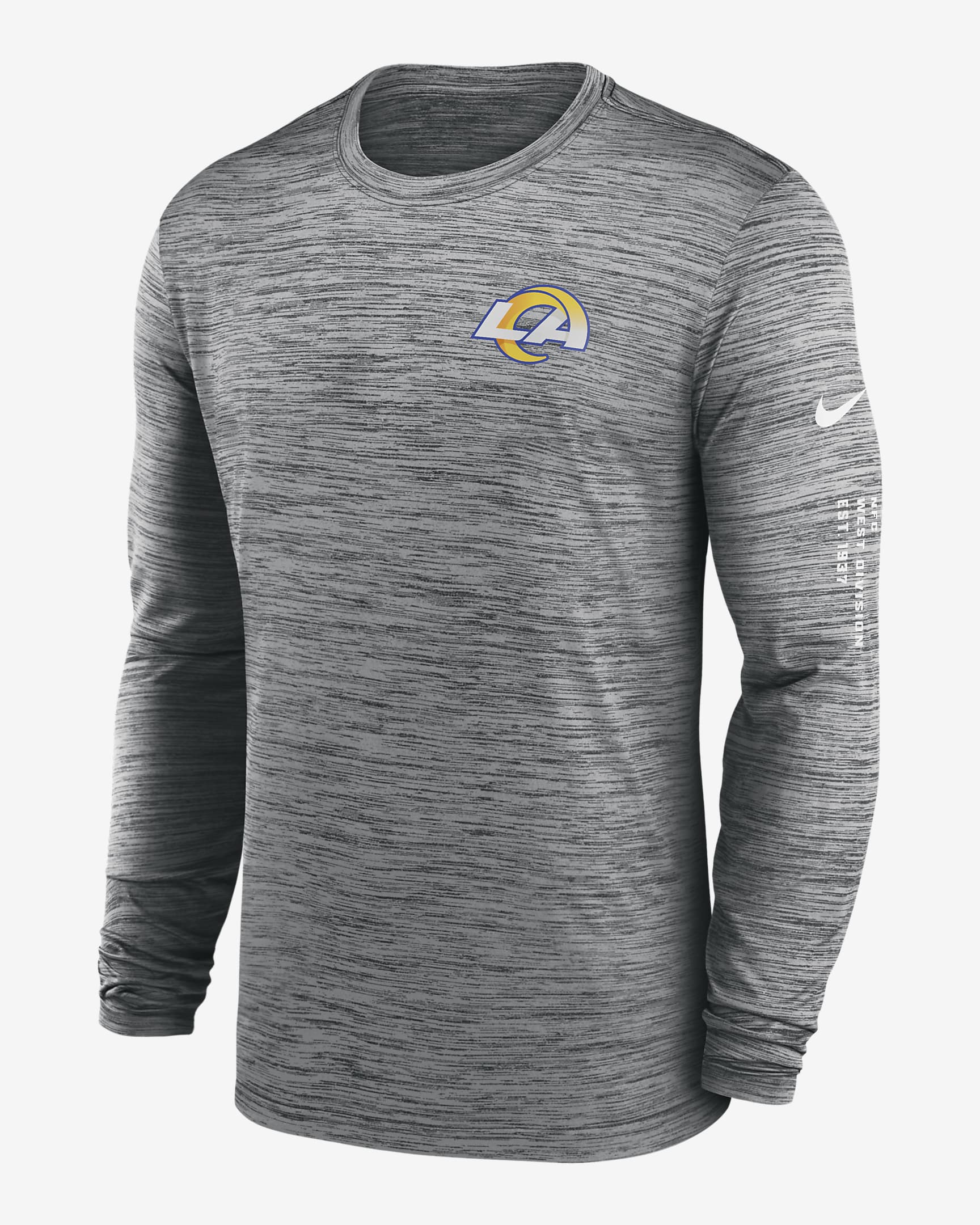 Los Angeles Rams Velocity Men's Nike Dri-FIT NFL Long-Sleeve T-Shirt ...