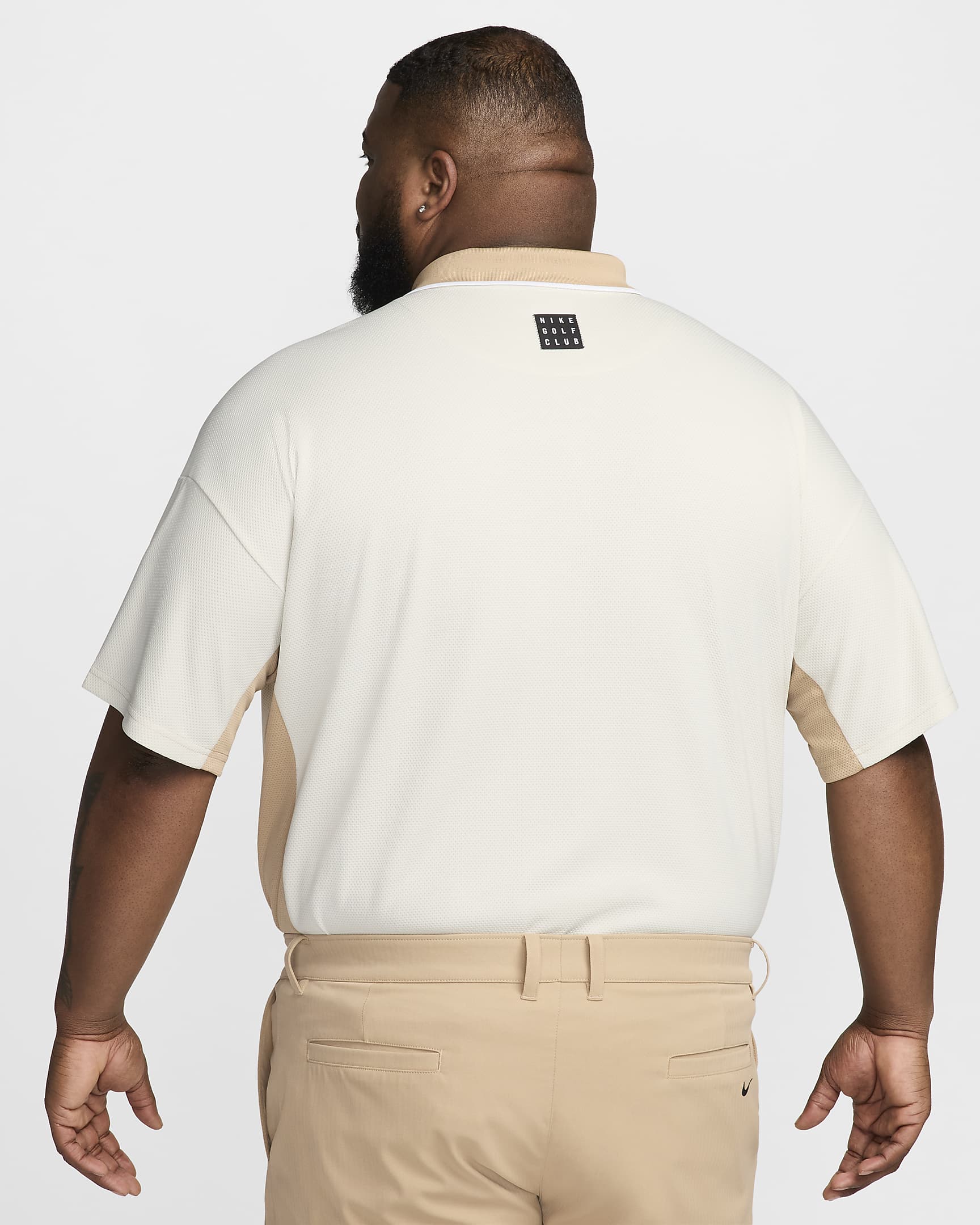 Polo de golfe Dri-FIT Nike Golf Club para homem - Sanddrift/Light Bone/Hemp/Preto