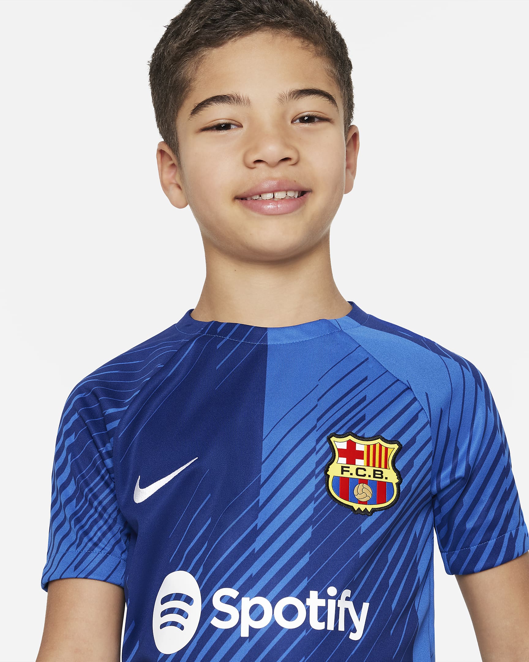 F.C. Barcelona Academy Pro Home/Away Older Kids' Nike Dri-FIT Pre-Match ...