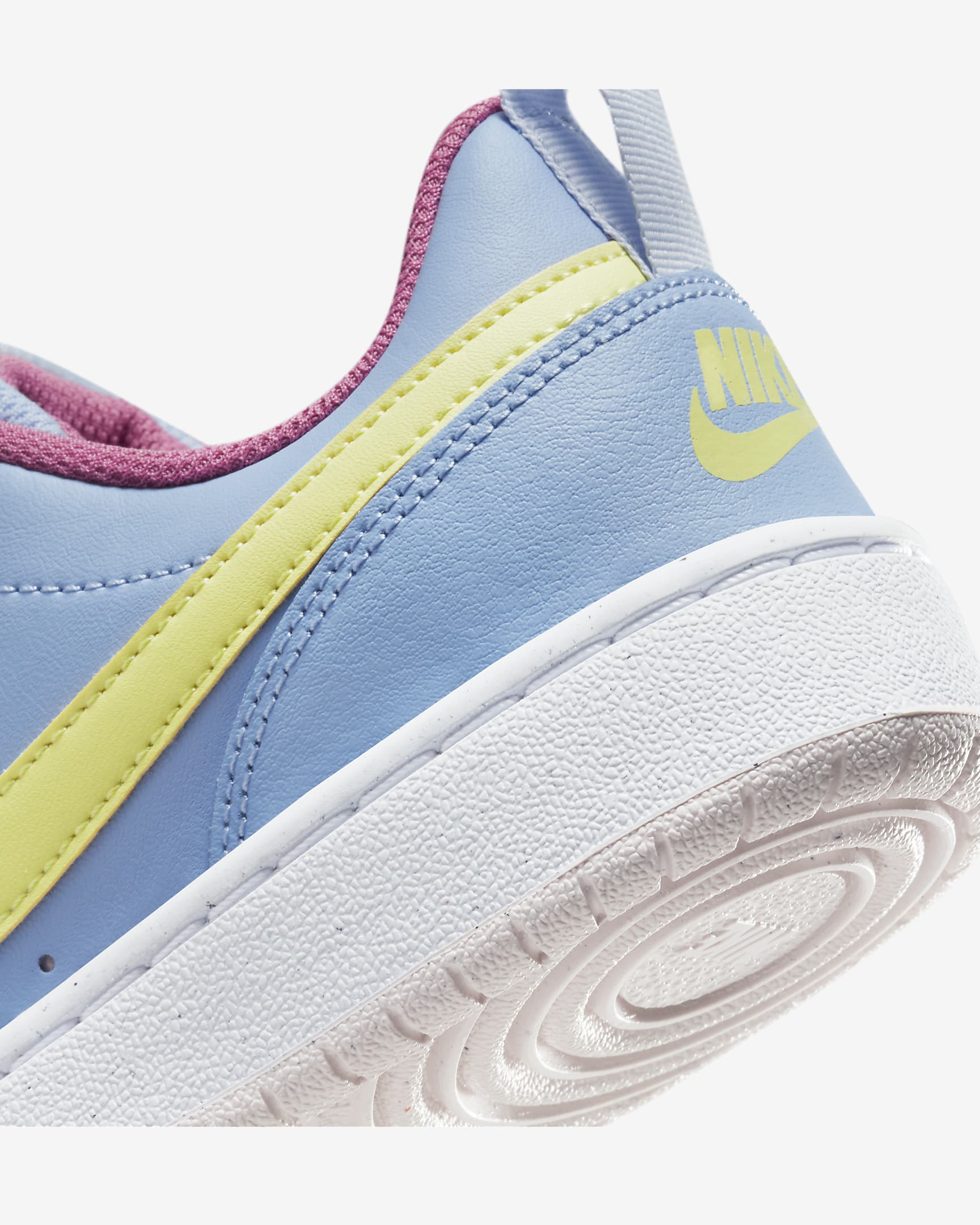 Nike Court Borough Low 2 Older Kids' Shoes - Cobalt Bliss/Pearl Pink/Cosmic Fuchsia/Light Lemon Twist