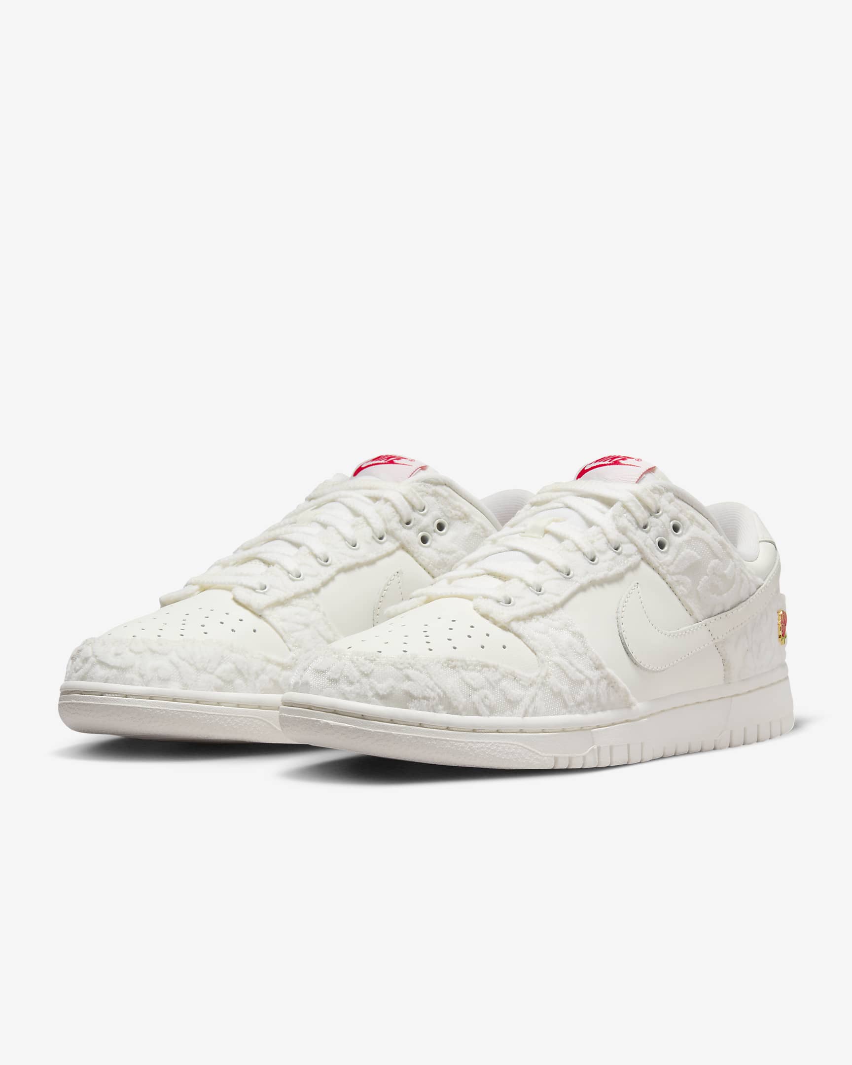 Nike Dunk Low Women's Shoes - Sail/University Red/Chlorophyll/Sail